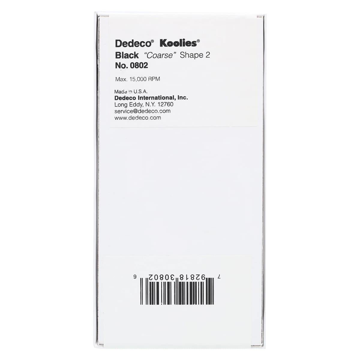 Dedeco Koolies Black #2 Coarse Grinding Wheels, Silicon Carbide, No Heat, 1" x 1/8", 50/Box thumbnail 3