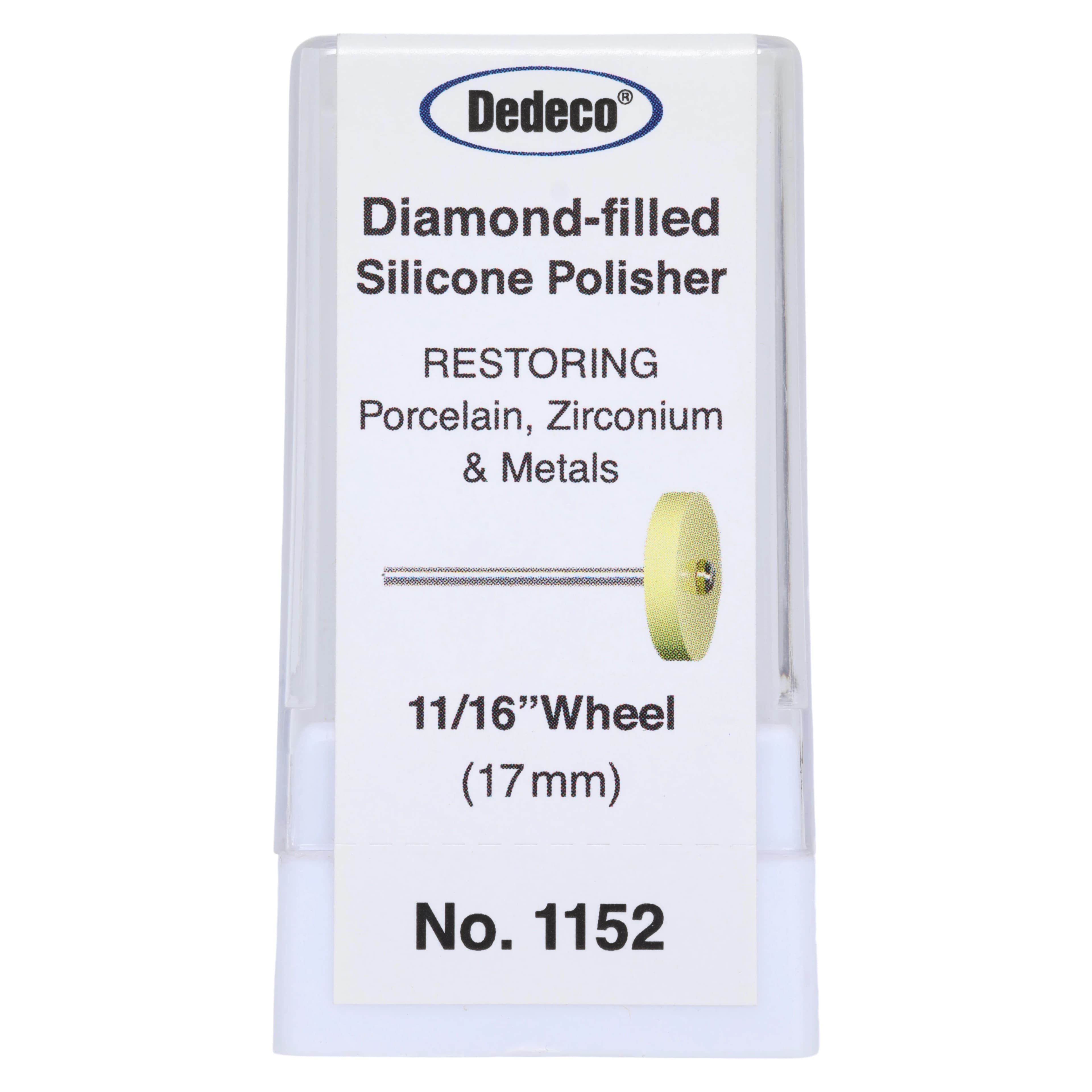 Dedeco Hi-Glaze Porcelain Polisher Wheel HP, Fine, Yellow, 01KT1G0WXFPTJQXEGM7PNKYXJX thumbnail 3