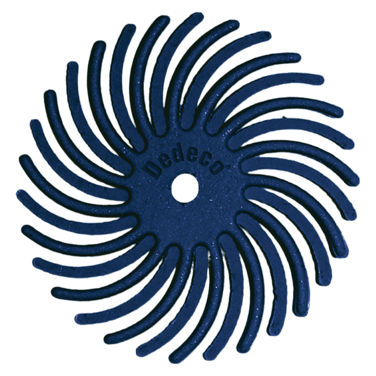 Dedeco Sunburst 7/8" 400 Grit Finishing Disc, Blue, Box of 12 - Sunburst 7/8 400 Grit Disc - Image 1
