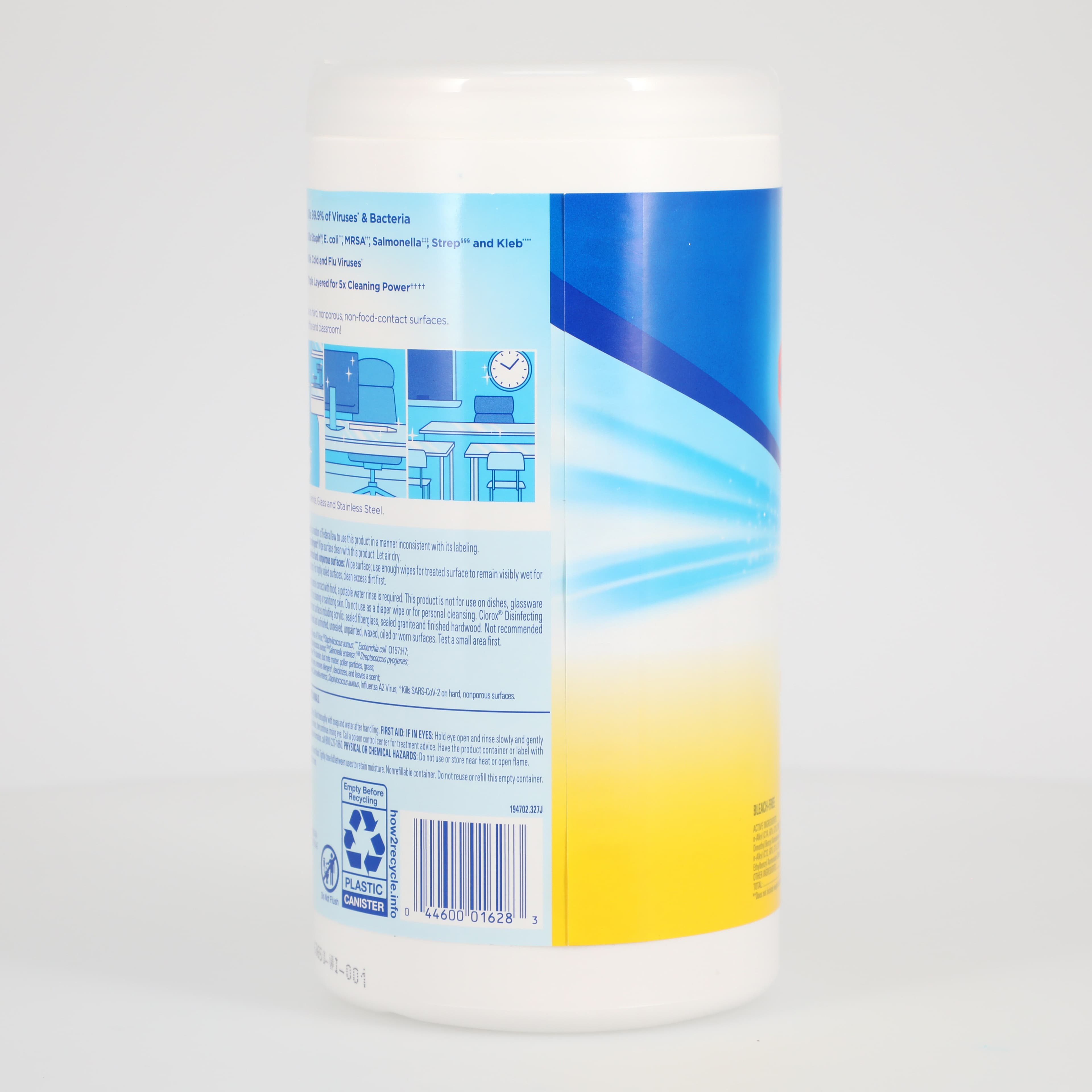 Clorox Surface Wipe Cleaner & Disinfectant, 75 Wipes per Canister, 6/Case thumbnail 6