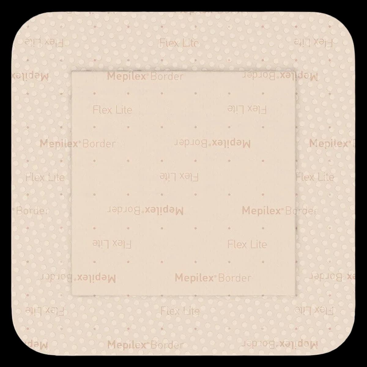 Mepilex Border Flex Lite Foam Wound Dressing, 4x4" Square, Tan - Dressing Mepilex Foam - Image 1
