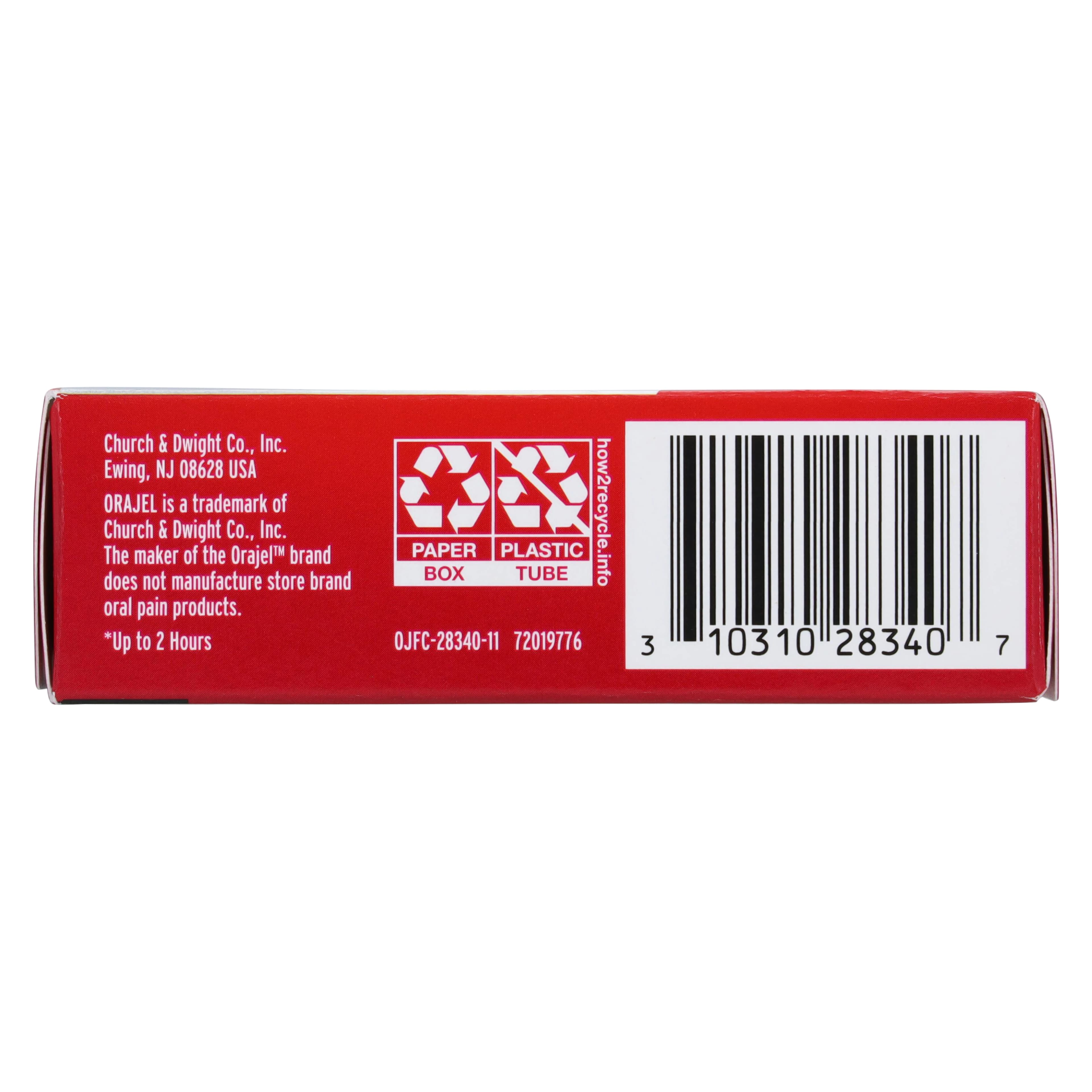 Orajel 3X Medicated Gel, 20% Benzocaine, 0.25 oz Tube thumbnail 3