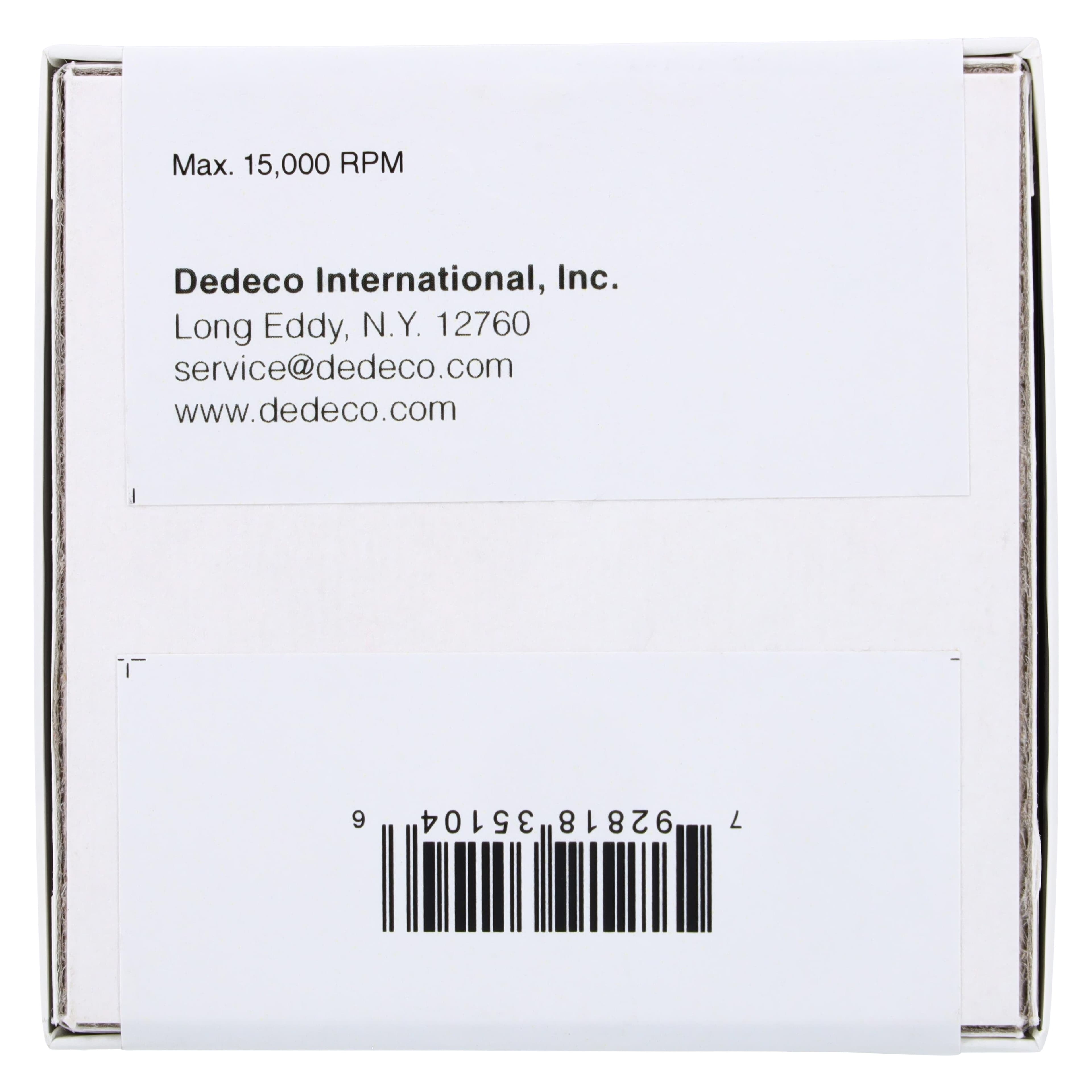 Dedeco Acrylic HP Trimmers, White, Shape #4, Medium Grit, 3/32" (2.35mm) Shank, 5/Box, 5104 thumbnail 3