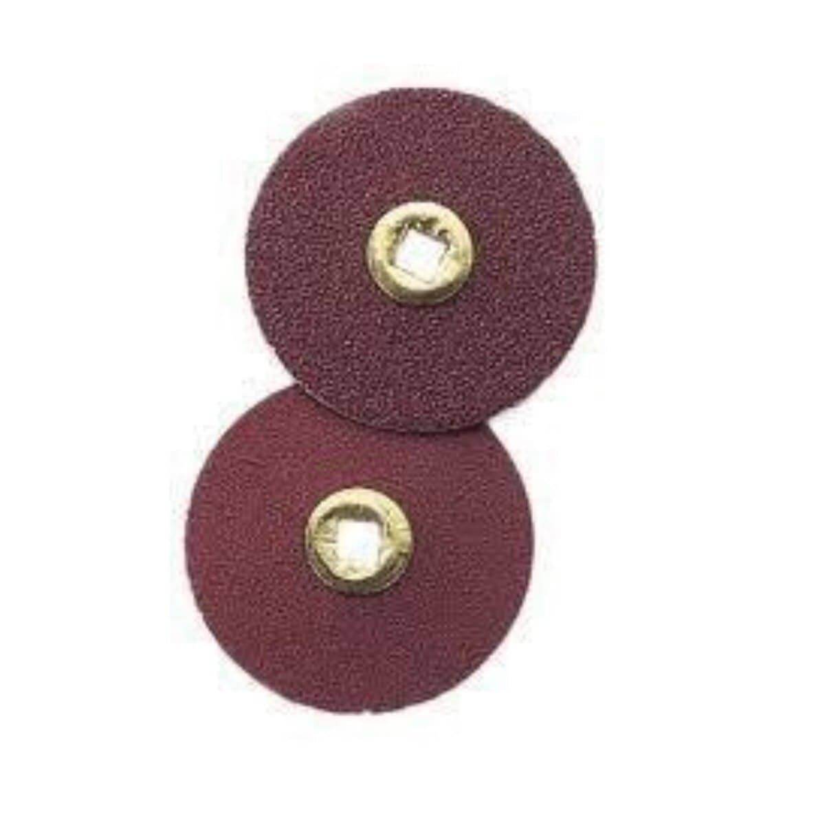 EC Moore Paper Discs, Brass Center, 7/8" Garnet Coarse, 200/Box, BC-78-GCBB - Paper Discs Brass Center 7/8" Garnet Coarse 200/Pk - Image 1