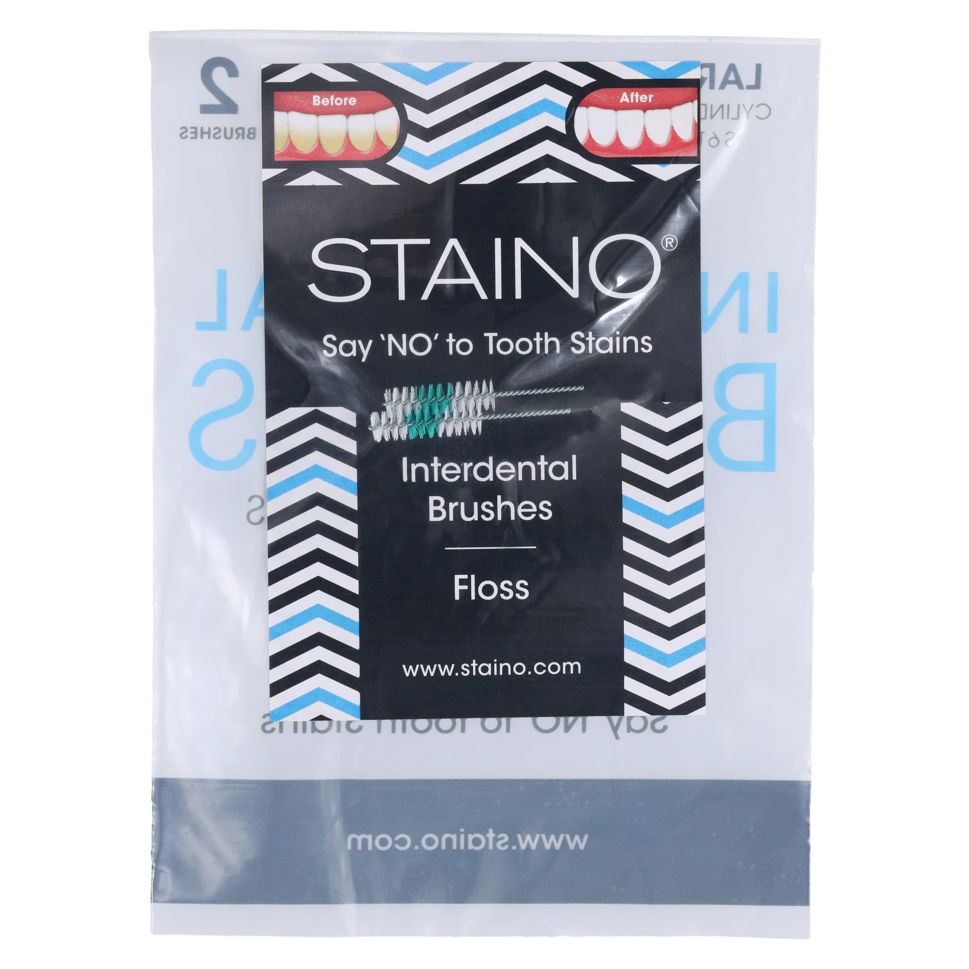 StaiNo Interdental Brush Refill, Cylindrical, 72/Box, S612P - StaiNo Interdental Brushes, Cylindrical, Brush Refill, 72/Box, S612P - Image 1