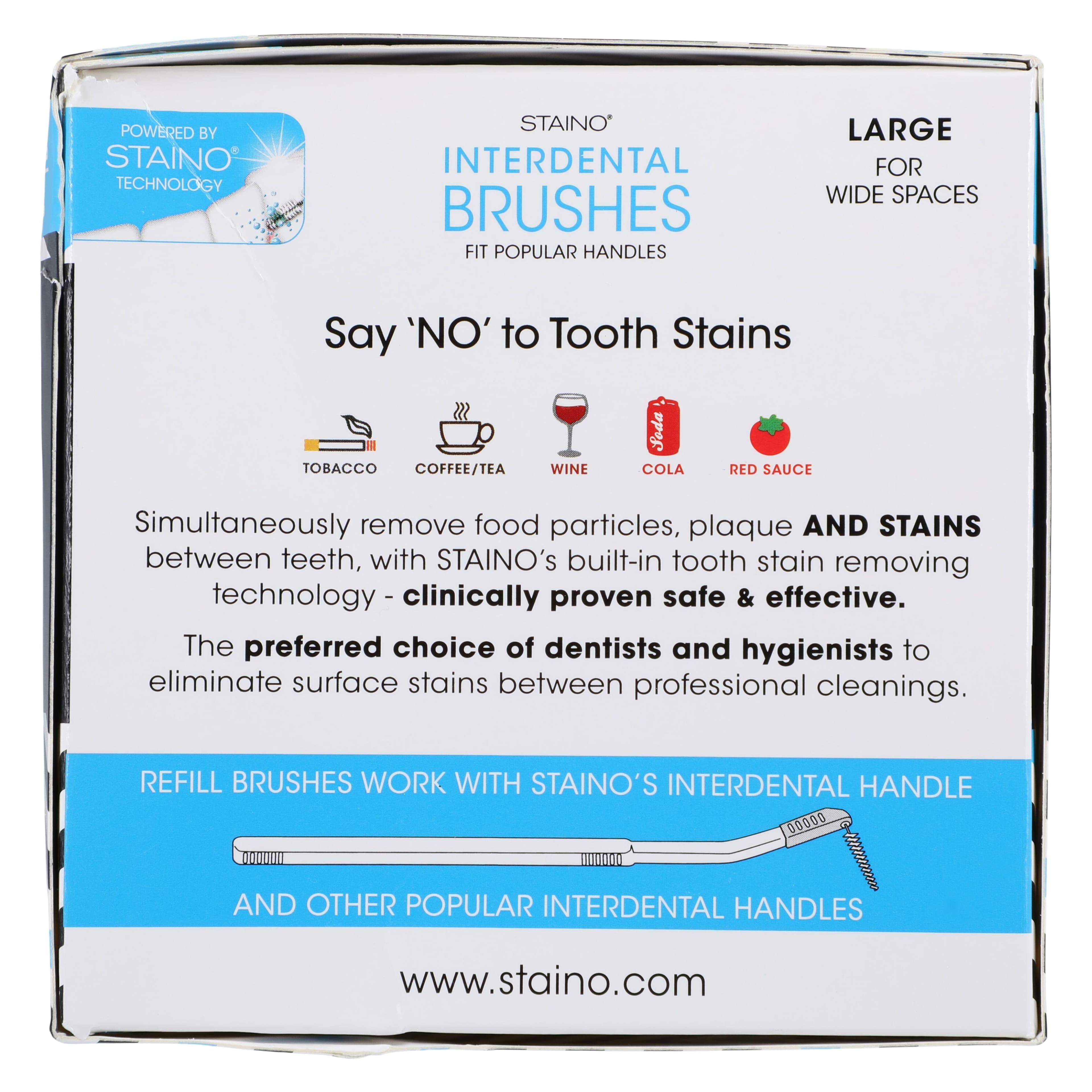 StaiNo Interdental Brush Refill, Cylindrical, 72/Box, S612P thumbnail 5