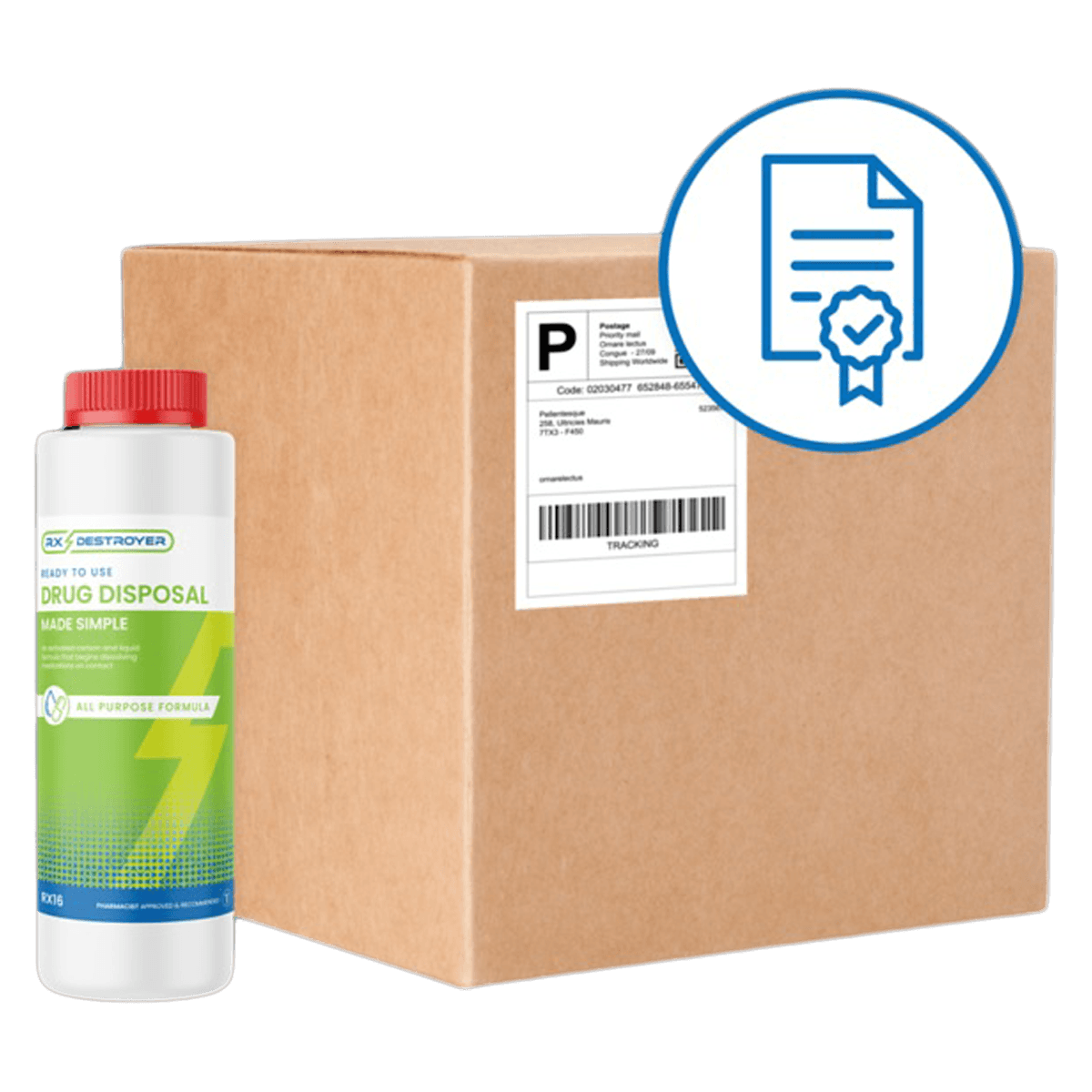 Rx Destroyer Mail Back Program, Medication Disposal, 16 oz, 12/Case thumbnail 2