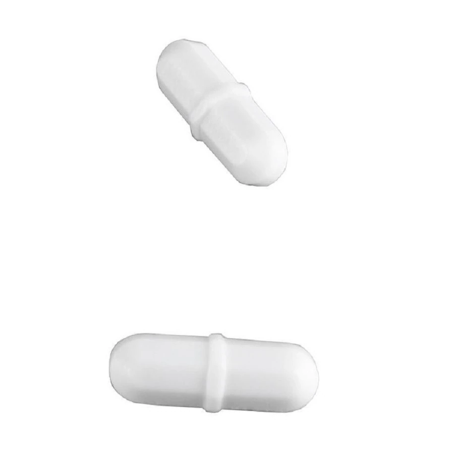 Heathrow Scientific Magnetic Stir Bar, 35 x 9 mm, White, 10/Package - Magnetic Stir Bar 35X9mm - Image 1
