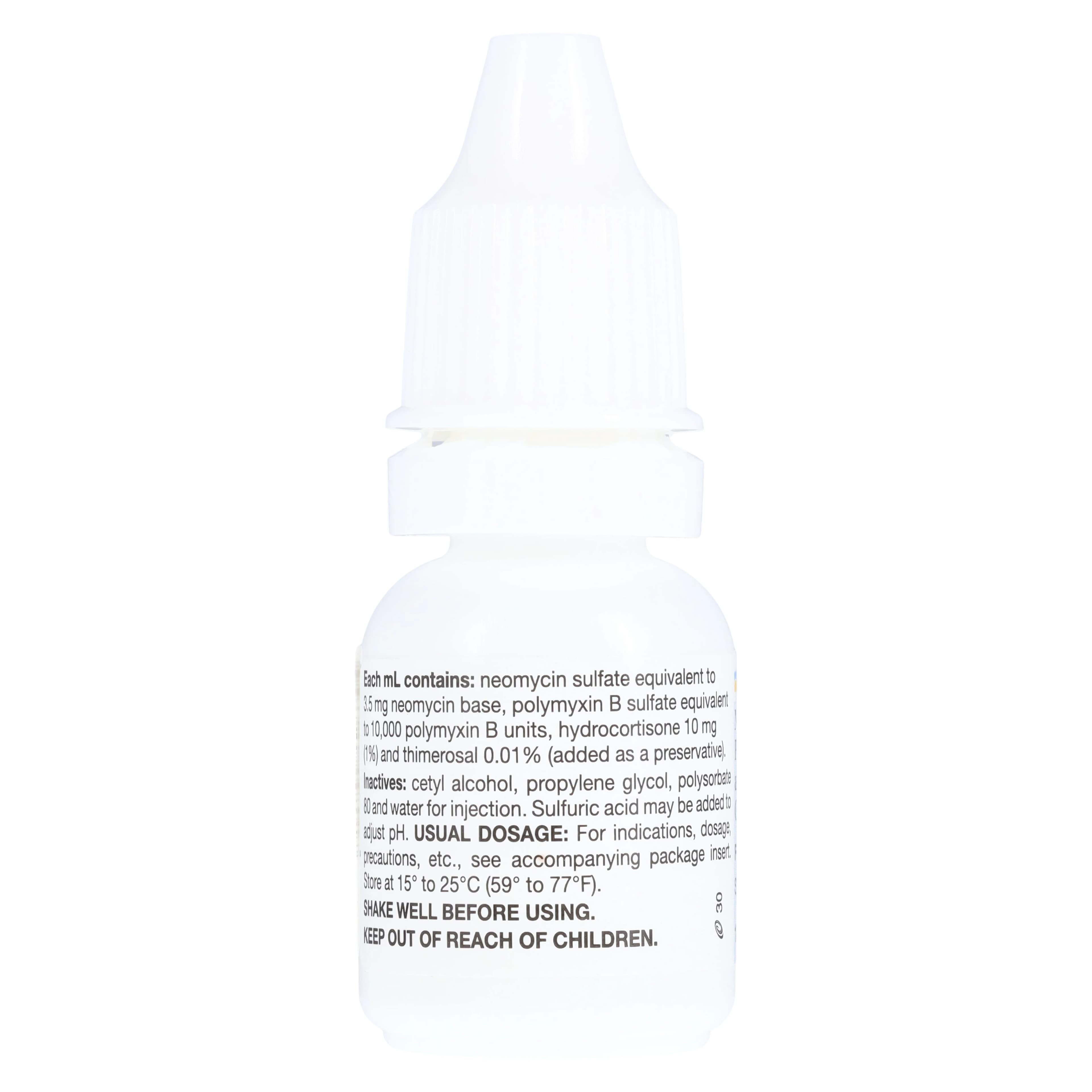 Neomycin/Polymyxin B/Hydrocortisone Otic Suspension, 10mL Bottle thumbnail 3