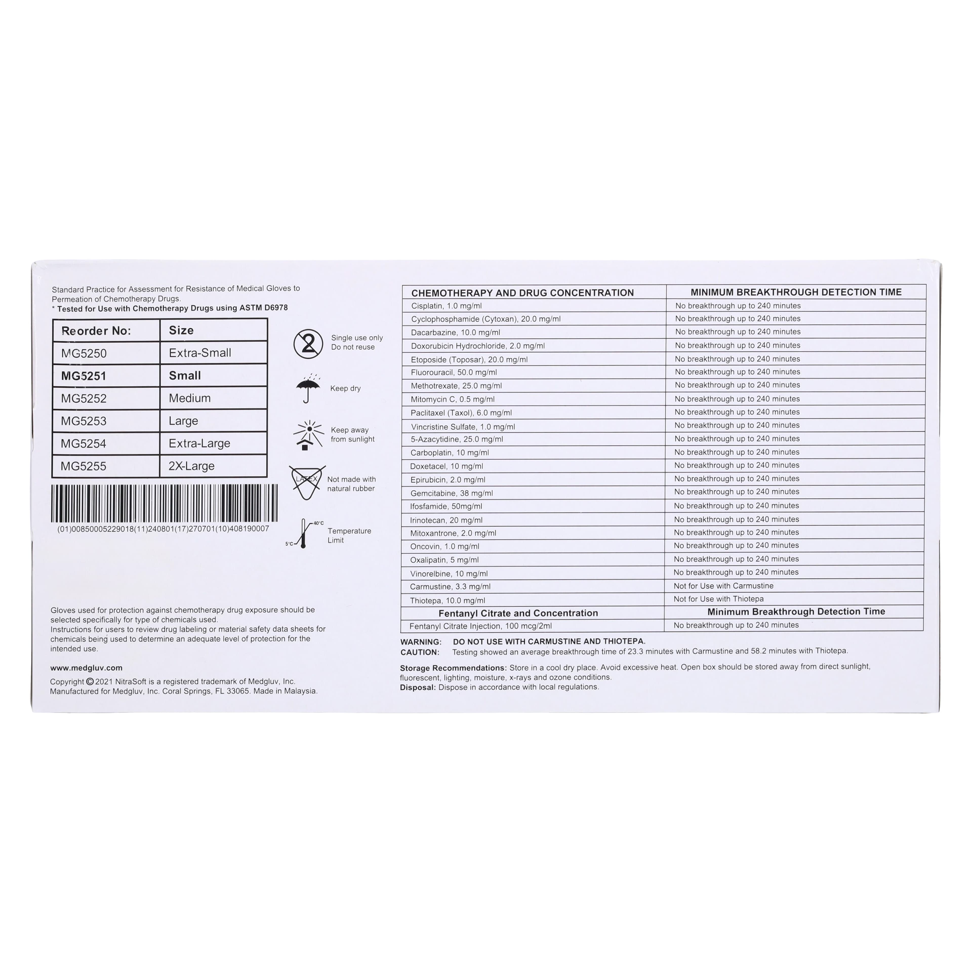 NitraSoft Nitrile Exam Gloves, Small, Cobalt Blue, Non-Sterile, 2500/Case thumbnail 4