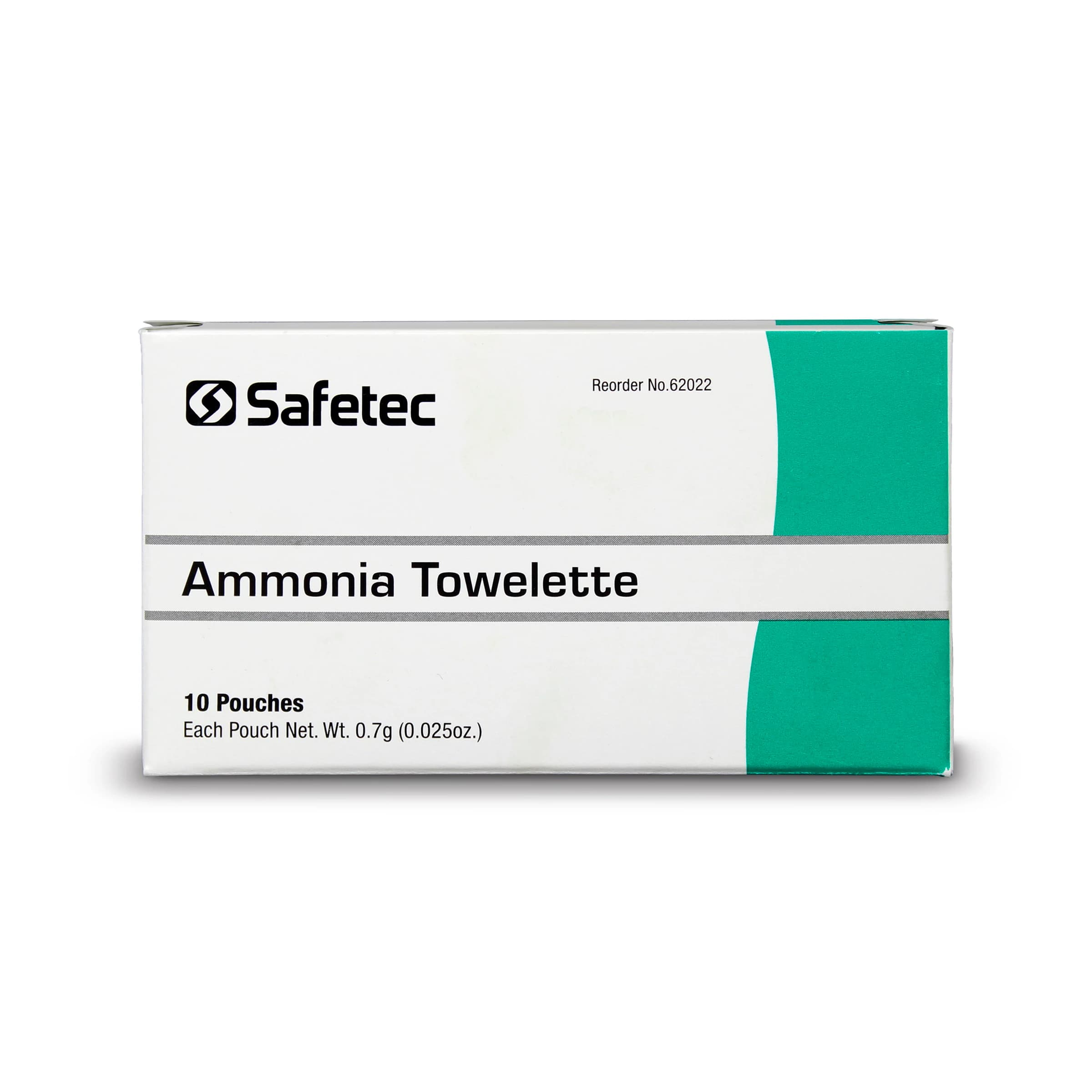 Safetec Ammonia Inhalant Single-Use Towelette Pouch, 15-30%, 10/Box, NDC - Ammonia Inhalant Single-Use Towelette Pouch (10) - Image 1