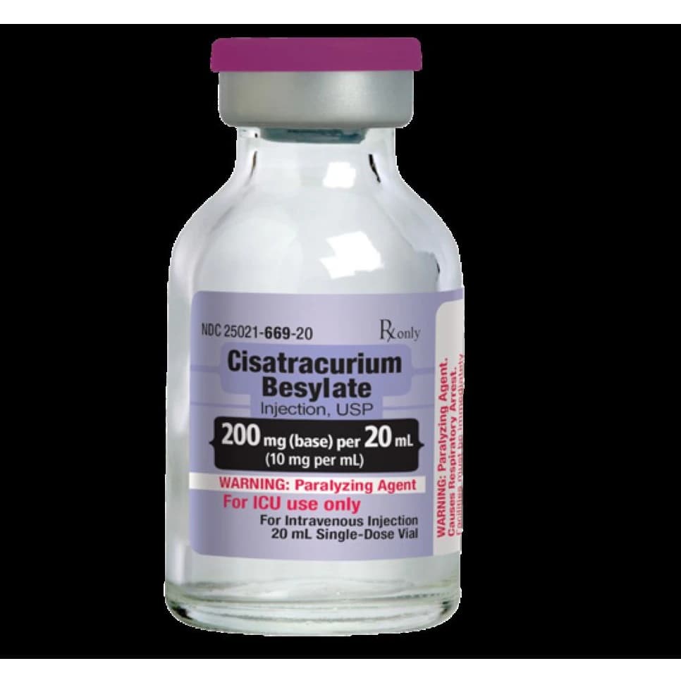 Cisatracurium Besylate Injection, 10 mg/mL, 20 mL Single-Dose Vial, 10/Package - Cisatracurium Bes Inj SDV 20mL - Image 1
