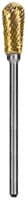 Dedeco Goldies Carbide Bur, Fine Cut, 53-A/XF, Handpiece (HP), 2.35mm Shank, Single Bur - Carbide Bur Goldies®, Regular Cut - Fine Cut, 53-A/XF - Image 1