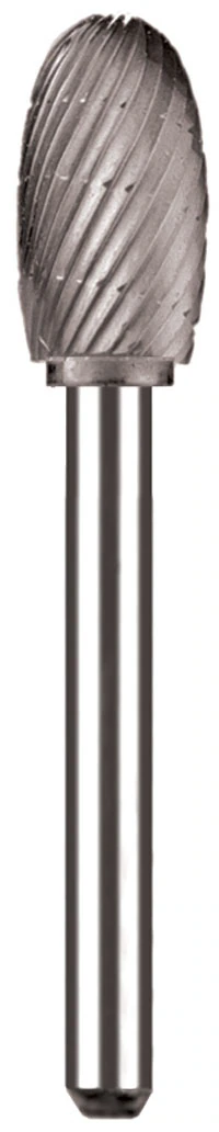Dedeco Carbide Lathe Bur D-1/2, 1/2" Diameter, 1/4" Shank, Uncoated, Each - Carbide Burs, Lathe Burs - D-1/2, 1/2" Diameter - Image 1