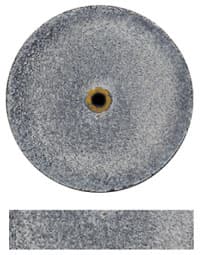 Dedeco Koolies No Heat Grinding Wheels, Black #4 Coarse Silicon Carbide, 7/8" x 3/16", 50/Box - Koolies Black Shape-4 7/8''X3/16'' 50/Bx - Image 1