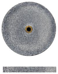 Dedeco Koolies Black Shape-6 Grinding Wheels, Coarse Silicon Carbide, 7/8" x 3/32", 50/Box - Koolies Black Shape-6 7/8''X3/32'' 50/Bx - Image 1