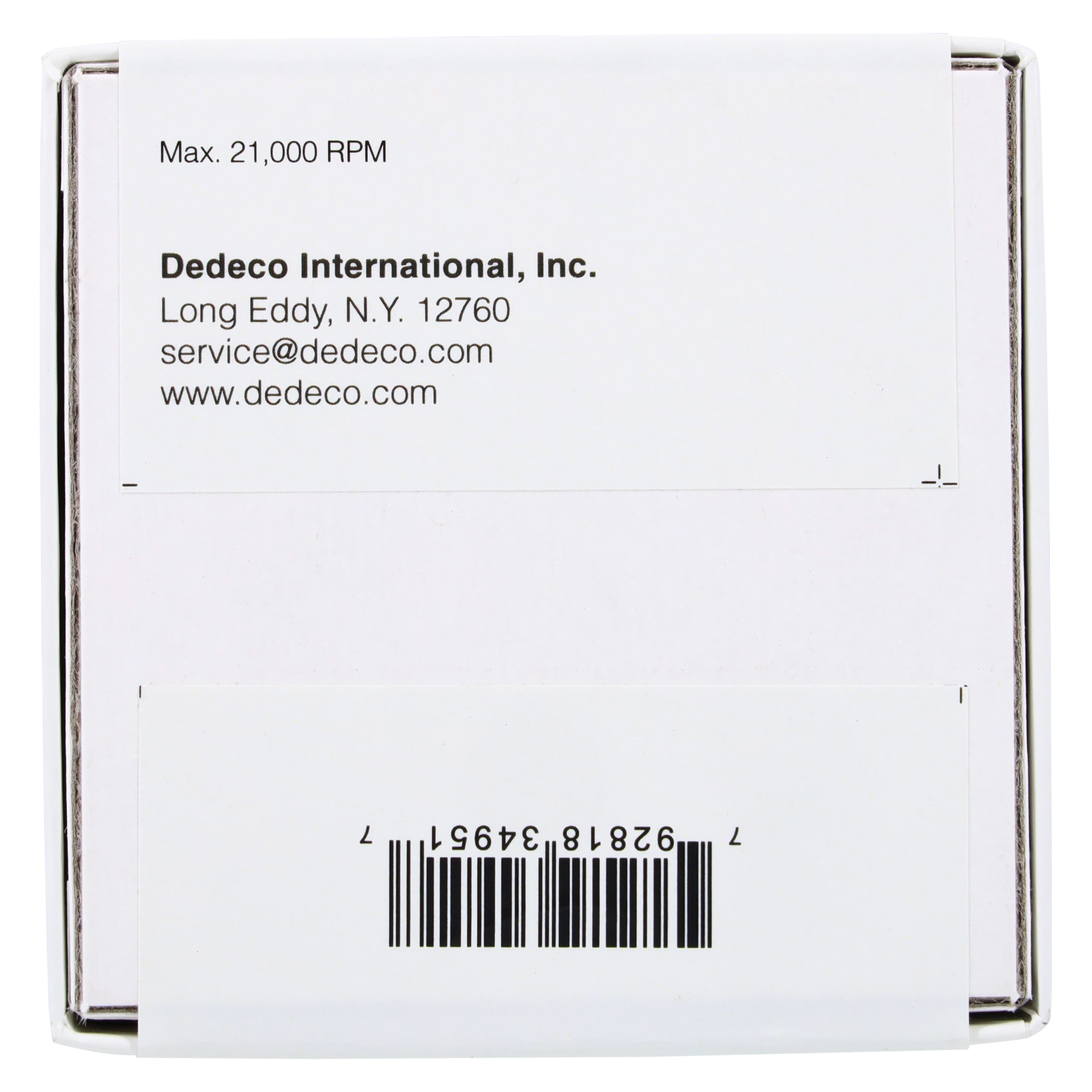 Dedeco Green Classic Knife-Edge Rubber Wheels, 5/8", Coarse, 100/Box, 4951 thumbnail 3