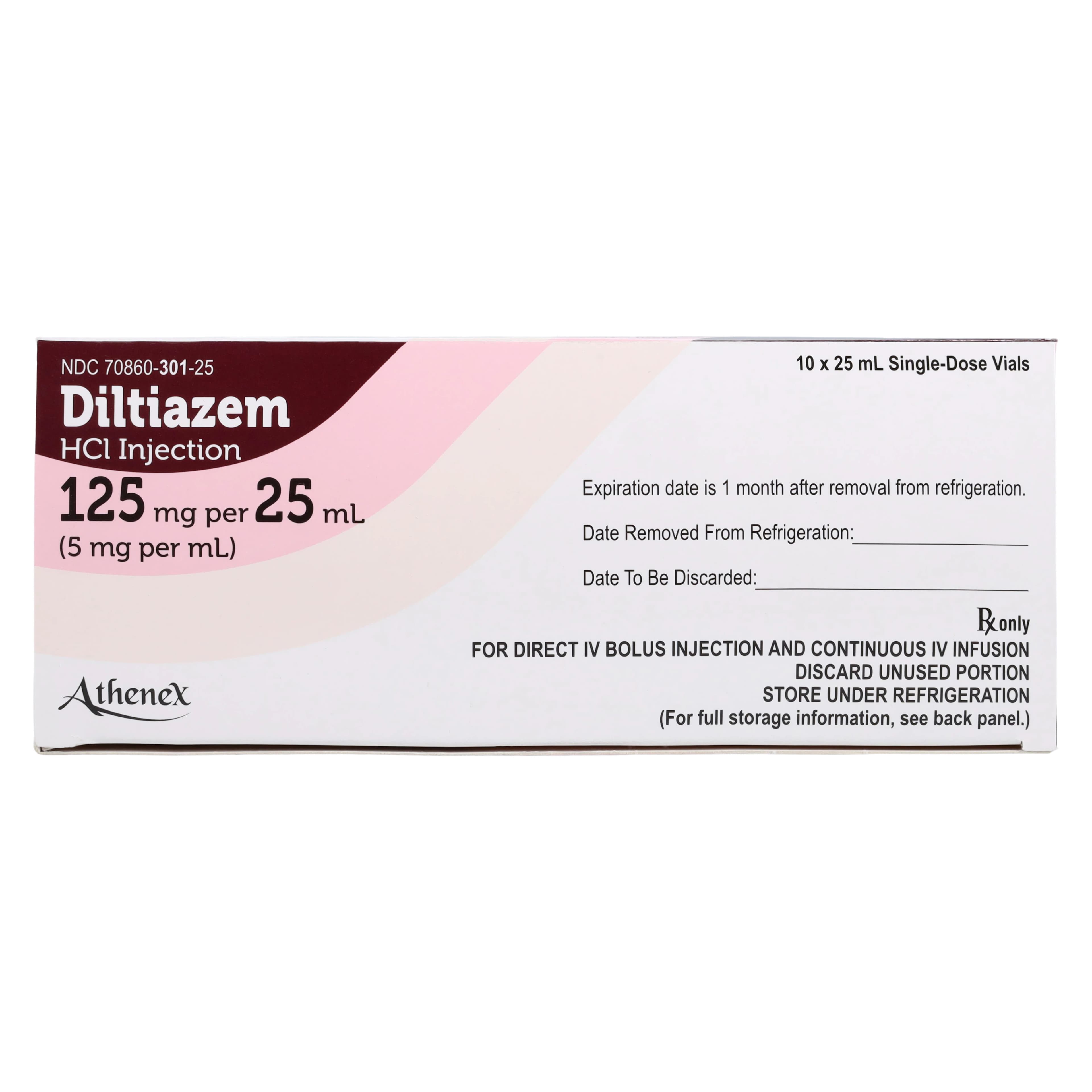 Diltiazem HCl Injection, 5 mg/mL, Single-Dose Vial, 25 mL, 10/Package thumbnail 5
