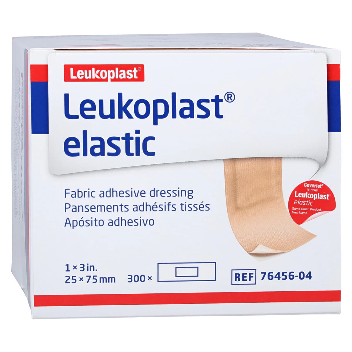 Leukoplast Adhesive Bandage, Elastic/Fabric, 1" x 3", Tan, Sterile, 300/Box thumbnail 2