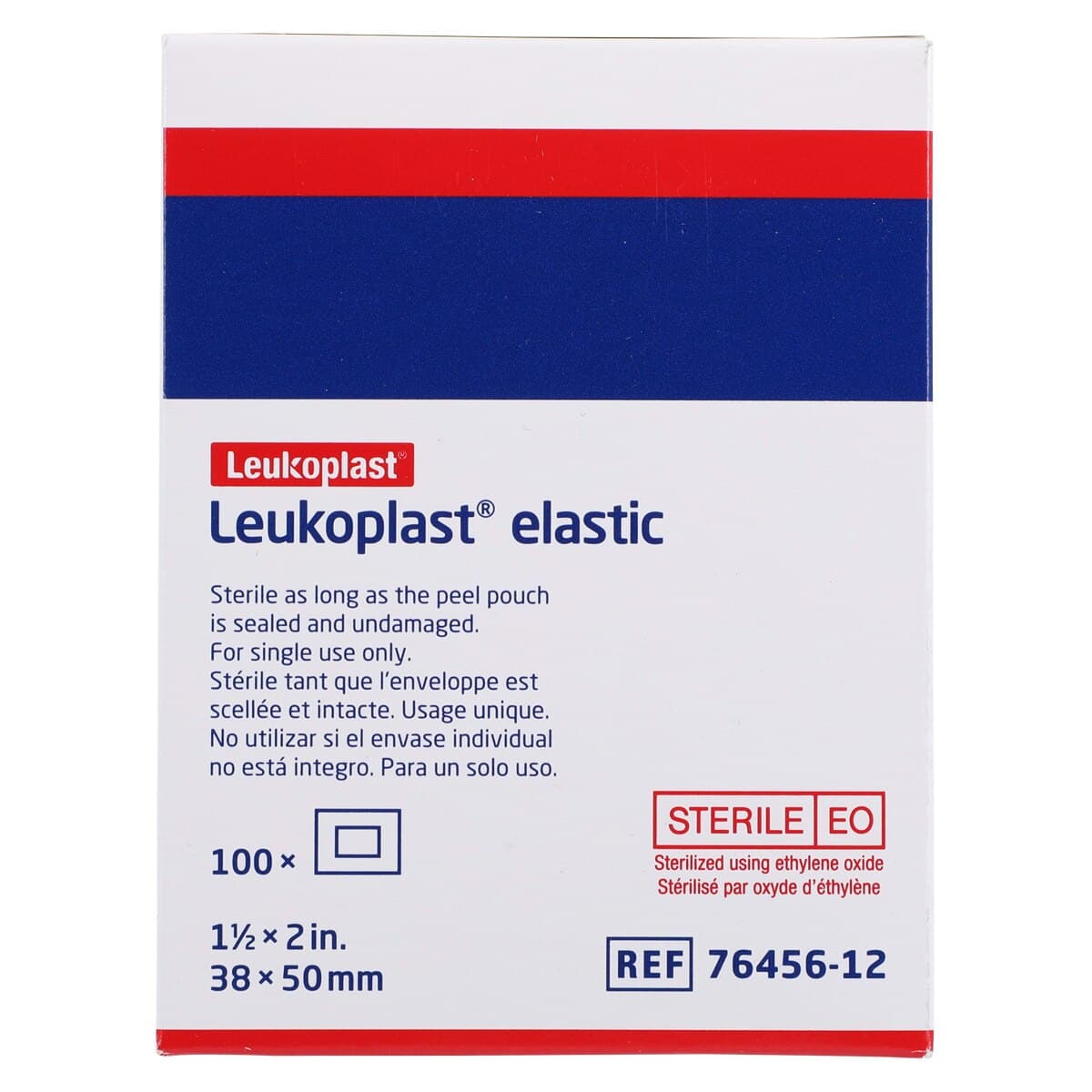 Leukoplast Adhesive Bandage, Elastic/Fabric, 1.5" x 2", Tan, Sterile, 100/Box thumbnail 5