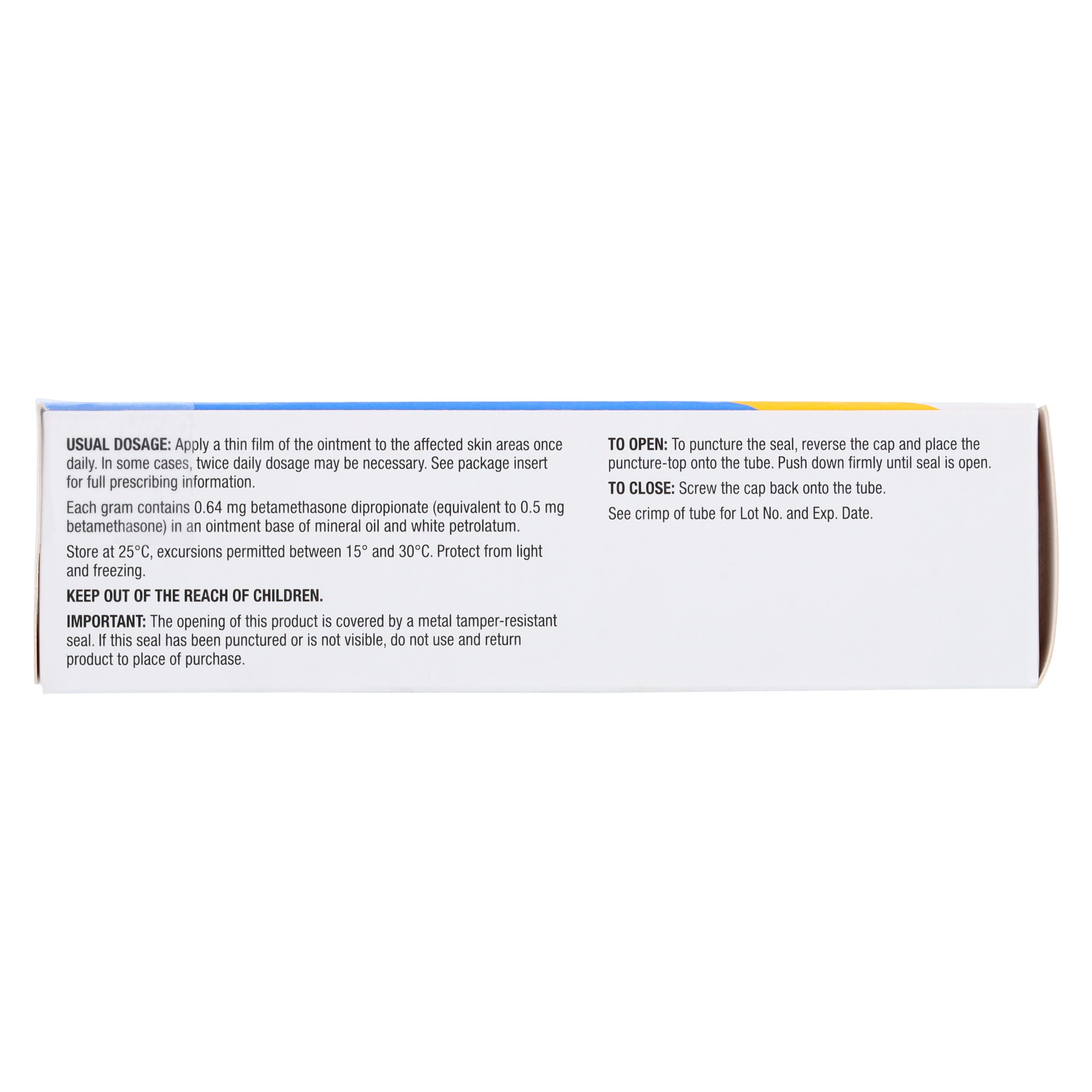 Betamethasone Dipropionate Topical Ointment 0.05%, 15g Tube thumbnail 5