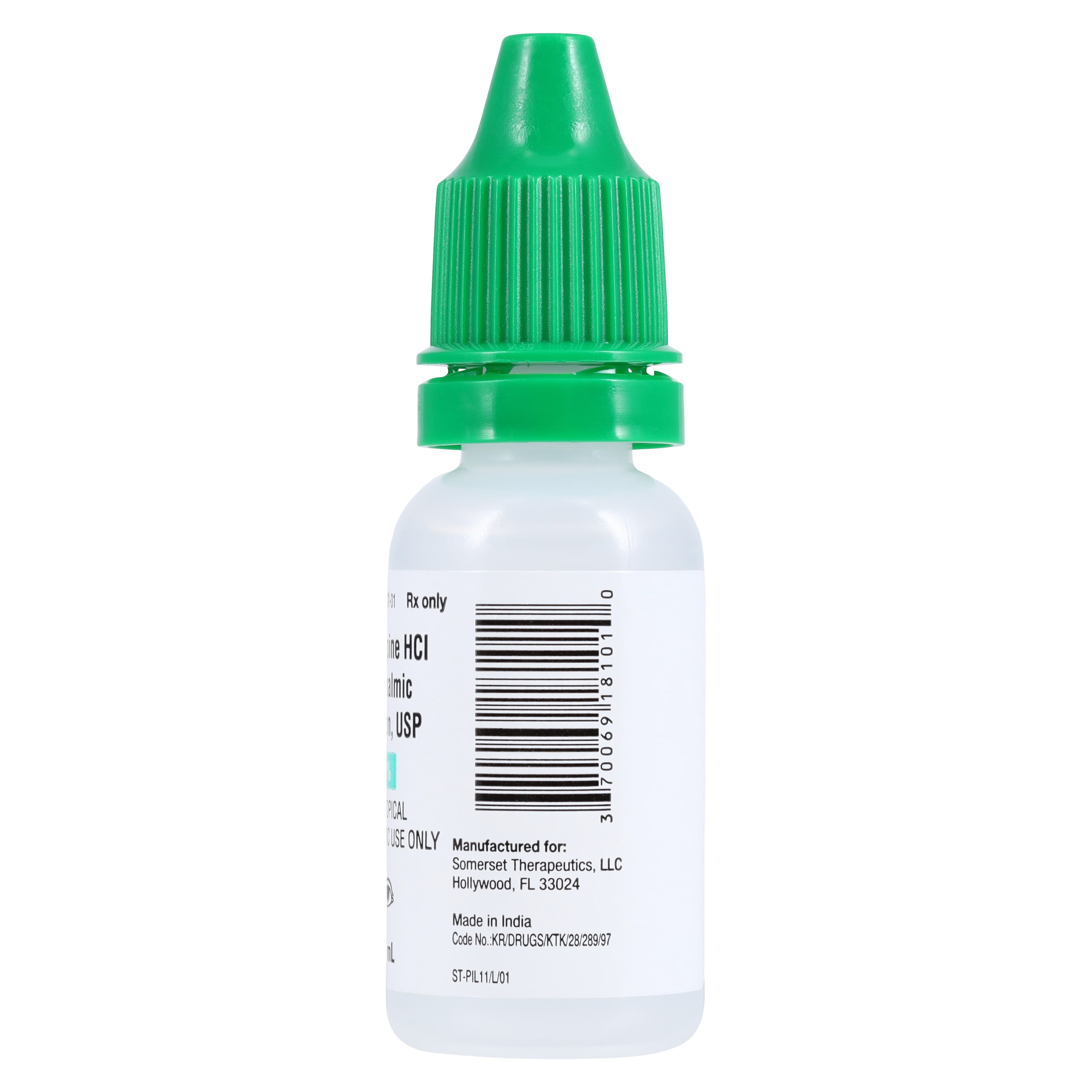 Pilocarpine HCl Ophthalmic Solution 1%, 15 mL Bottle, Each thumbnail 4
