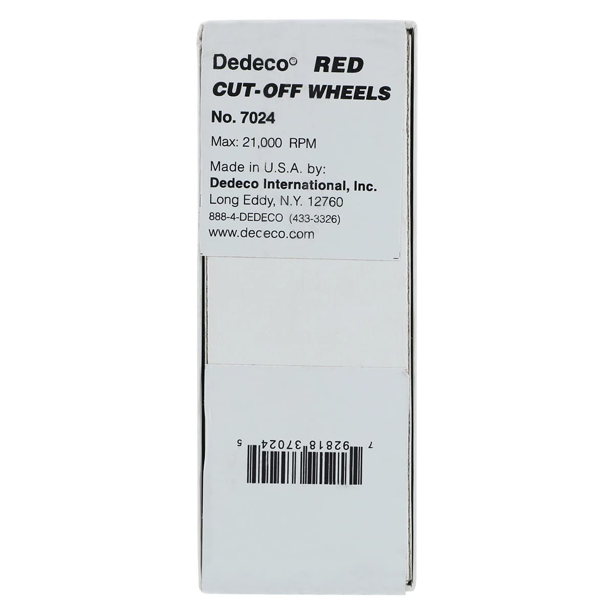 Dedeco Red Cut-Off Wheel, 1-1/2" x .040", Aluminum Oxide, 100/Box, #7024 thumbnail 5
