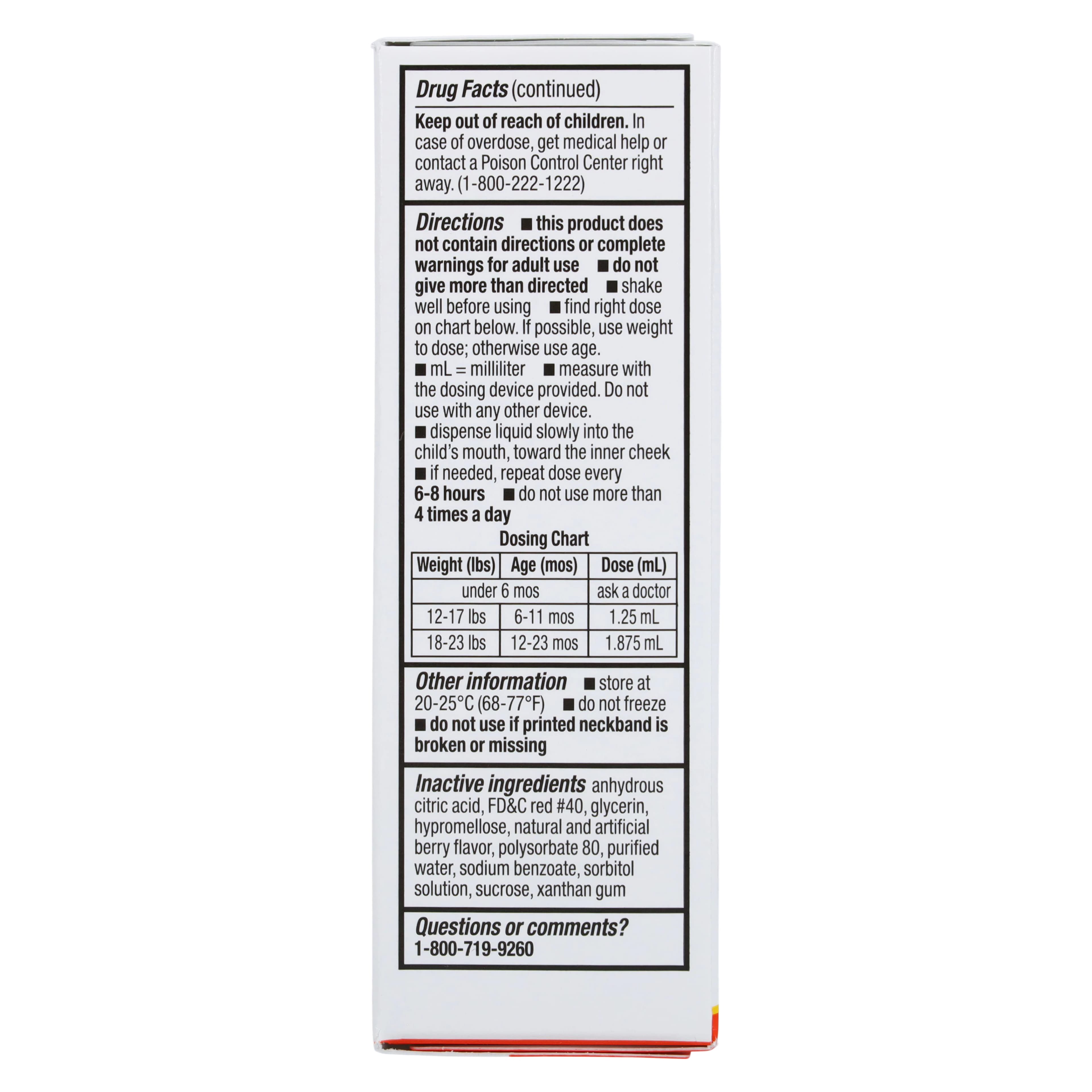 Ibuprofen Infants Oral Drops, 50mg/1.25mL, Berry Flavor, 15mL Bottle thumbnail 3