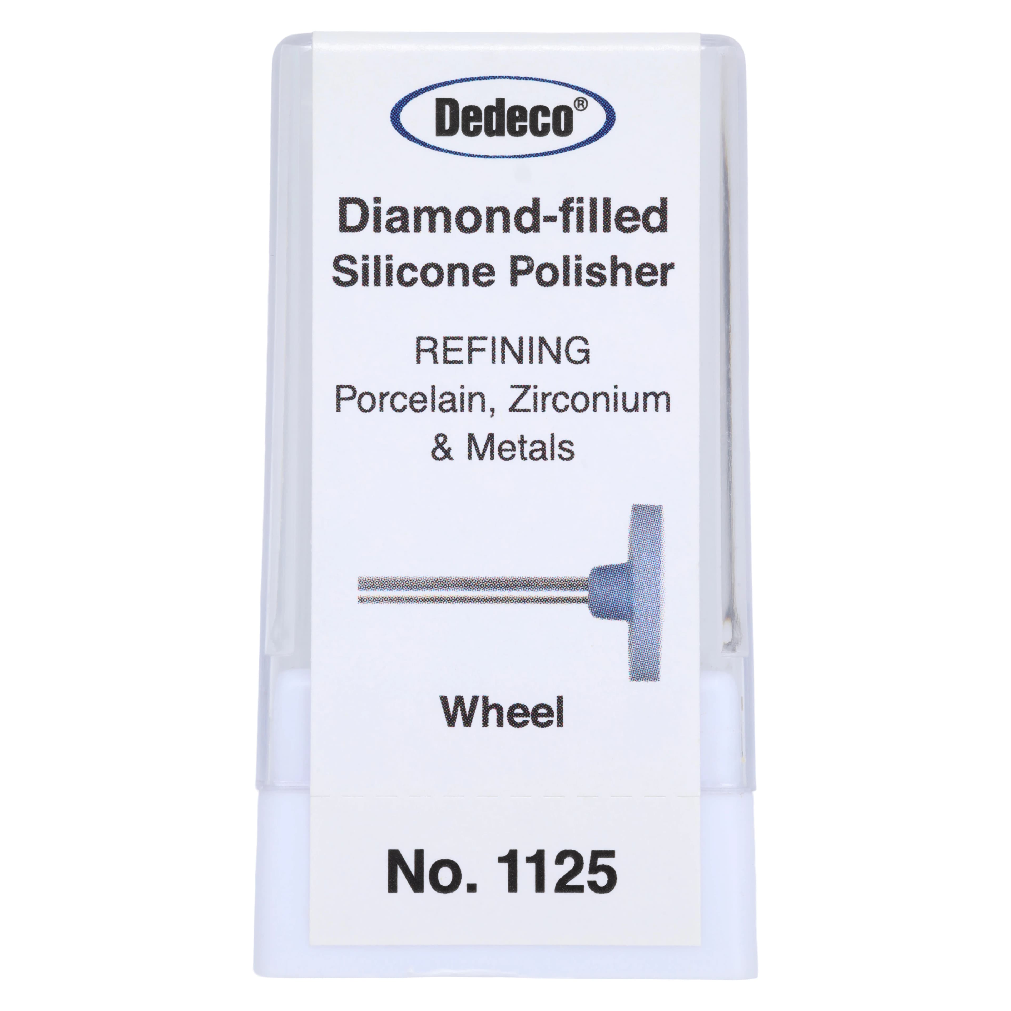 Dedeco Hi-Glaze Diamond Silicone Midget M HP Wheel, Medium, Blue, 1/Pkg thumbnail 3