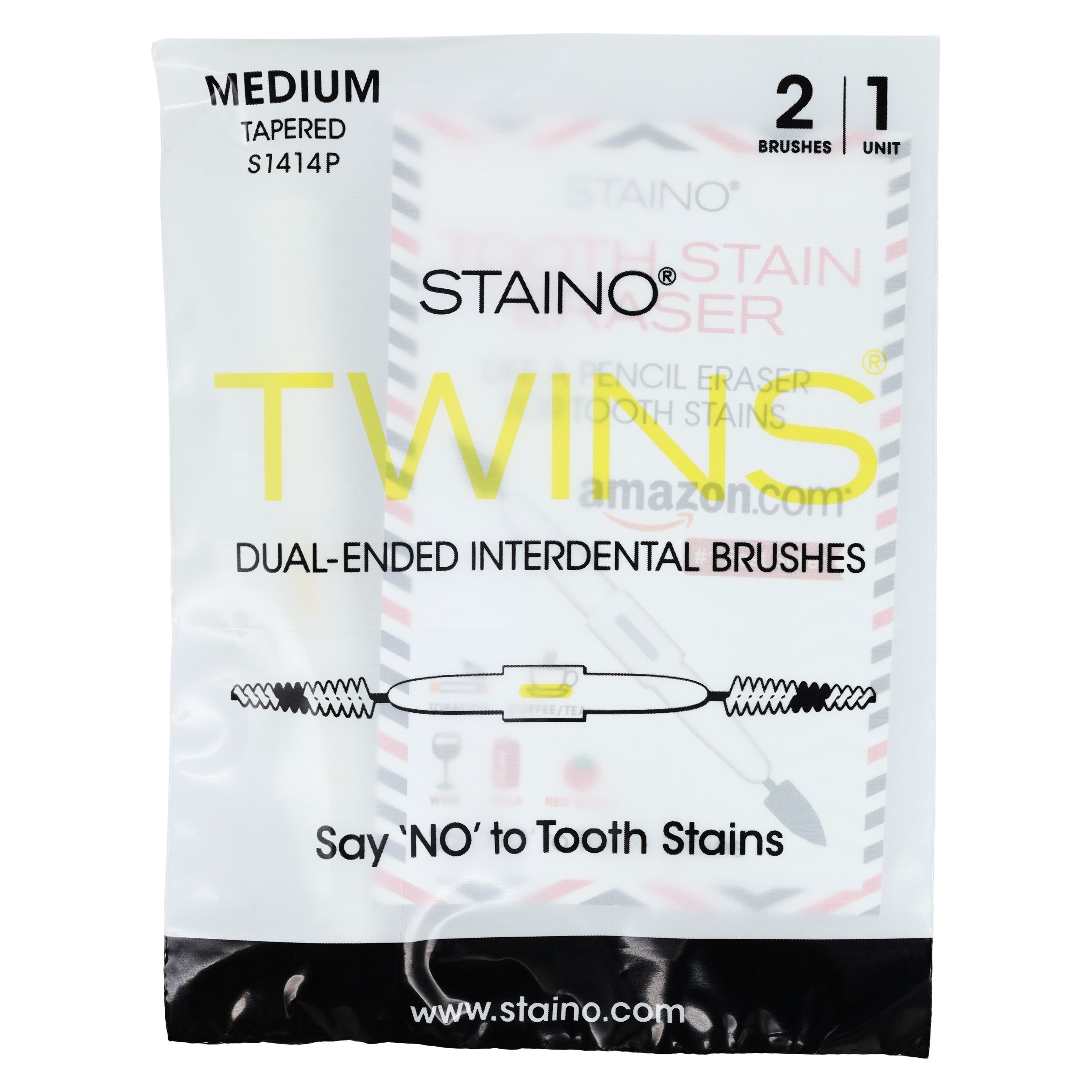 StaiNo® Interdental Brushes – Dual End, Travel Size, Ultra Fine, Tapered, 36/Pkg, S1414P thumbnail 4