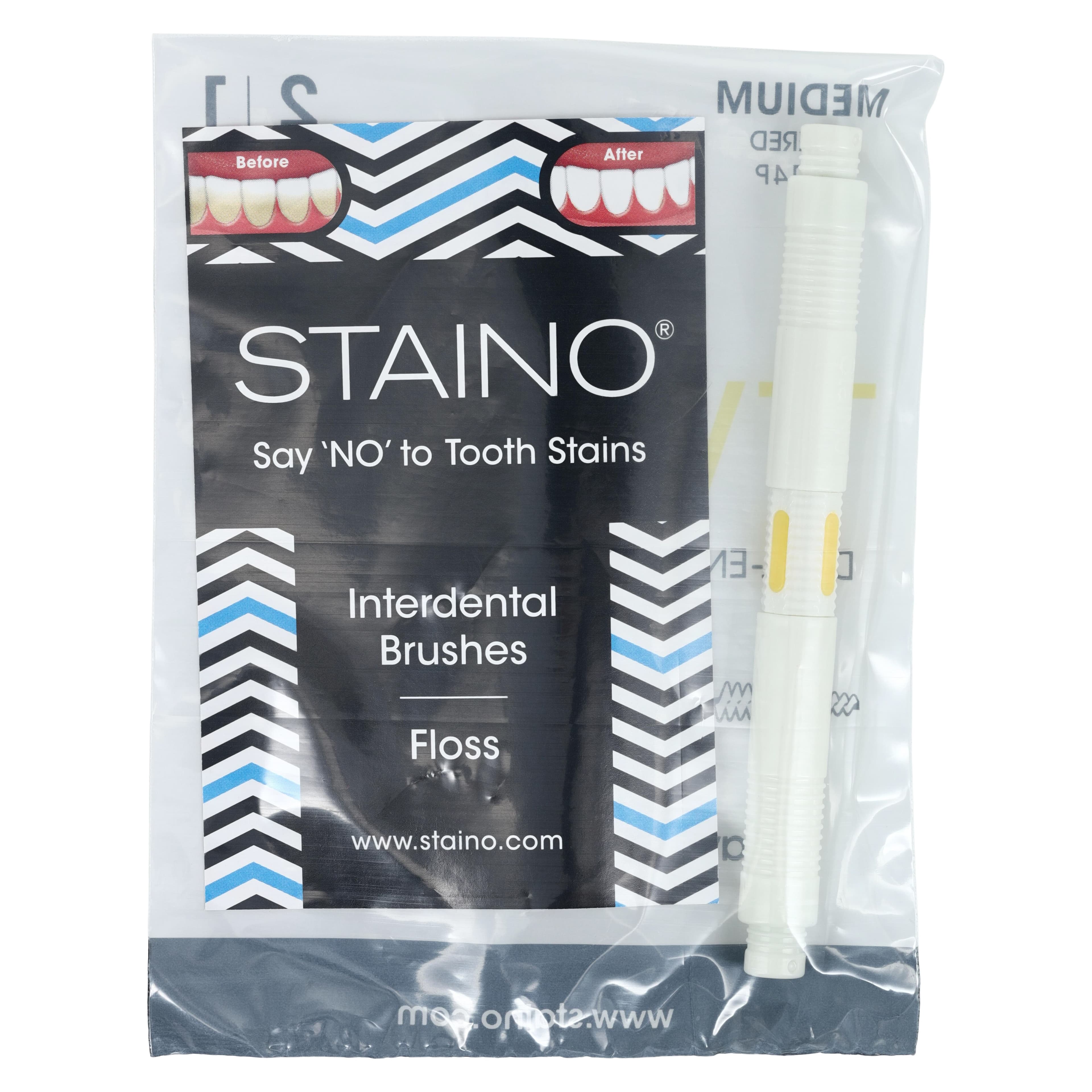 StaiNo® Interdental Brushes – Dual End, Travel Size, Ultra Fine, Tapered, 36/Pkg, S1414P thumbnail 5