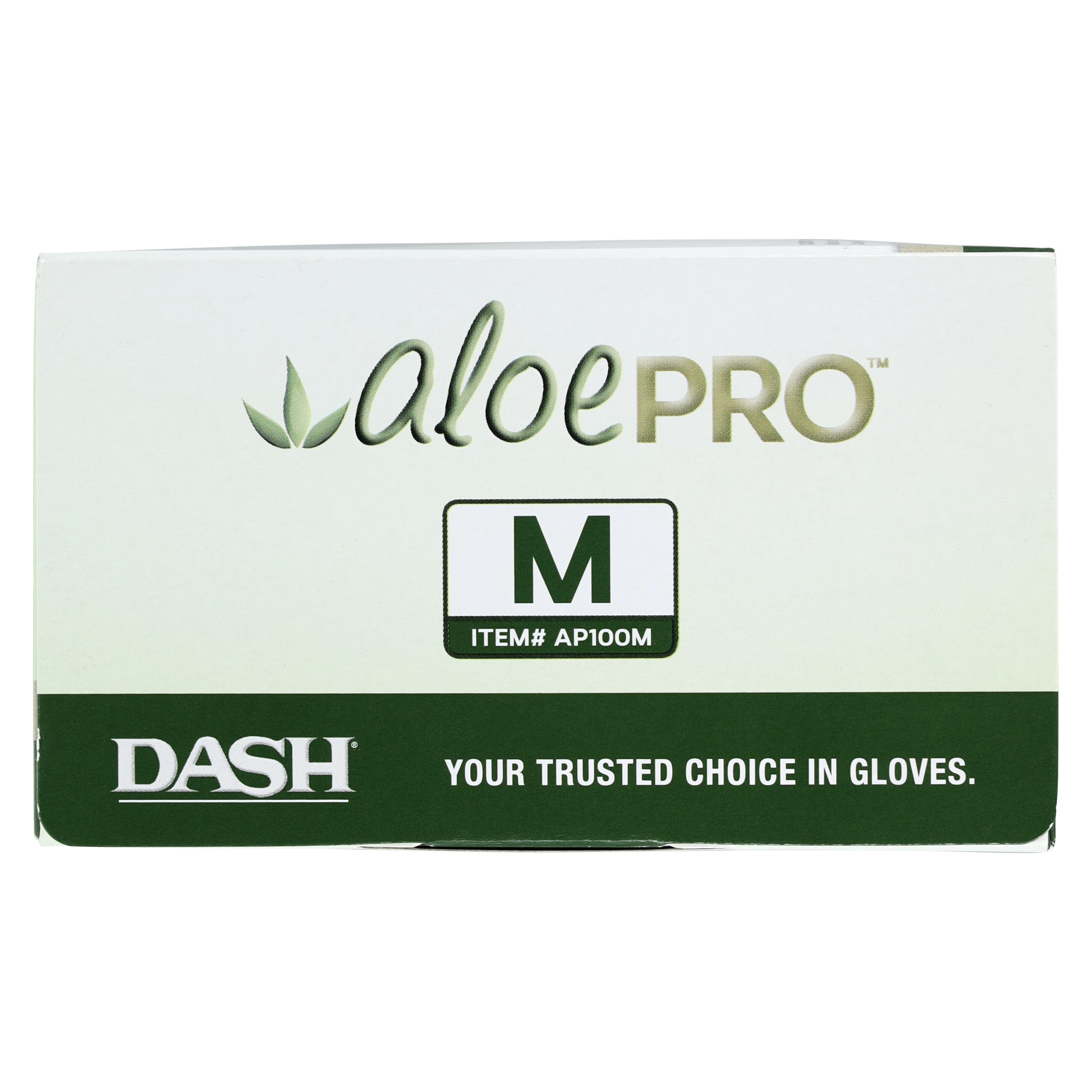 AloePRO™ Latex Examination Gloves, Powder Free, Textured, Medium, 100/Box, AP100M thumbnail 5
