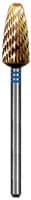 Dedeco Euro Goldies Carbide Bur, Fine Straight Blade Cross Cut (FST), G251FST/060, 6.0 mm, HP (3/32" Shank), Blue Ring, Single Bur - Euro Goldies G251FST/060 - Image 1