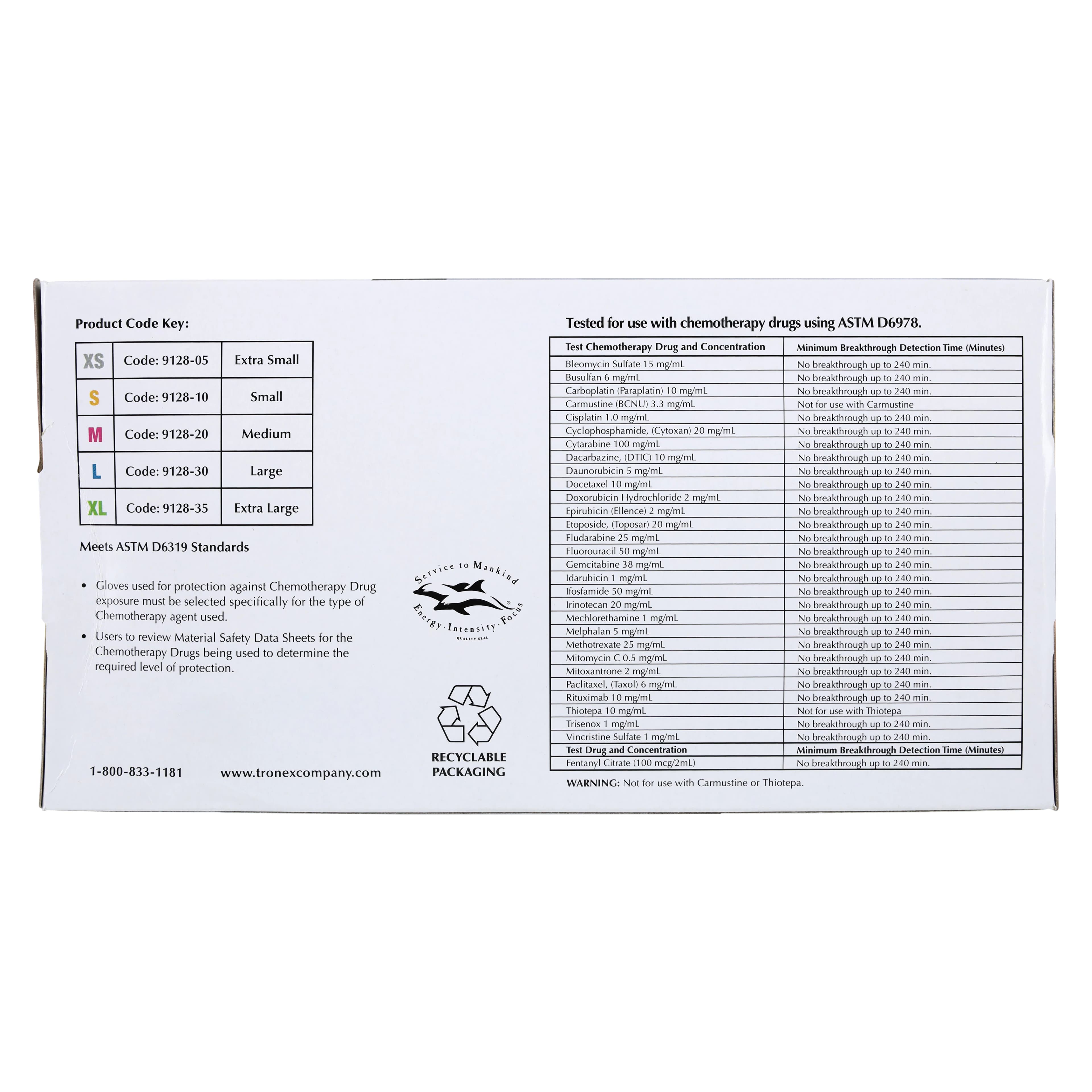 New Age Nitrile Exam Gloves, Chemo Rated, Small, Blue, Non-Sterile, 250/Box thumbnail 4