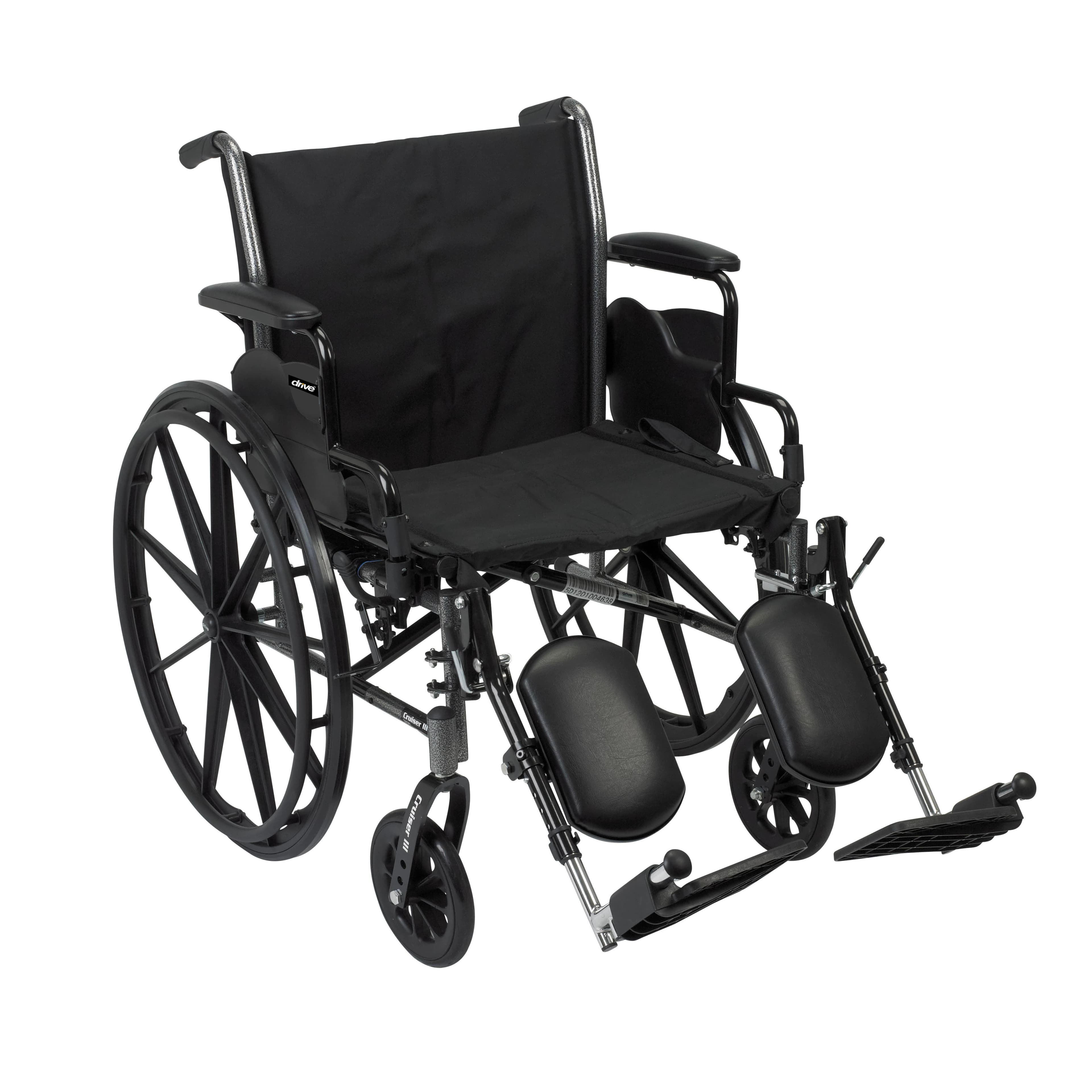 Drive Medical Cruiser III Manual Wheelchair, 350 lb Capacity - Wheelchair Manual Cruiser III - Image 1