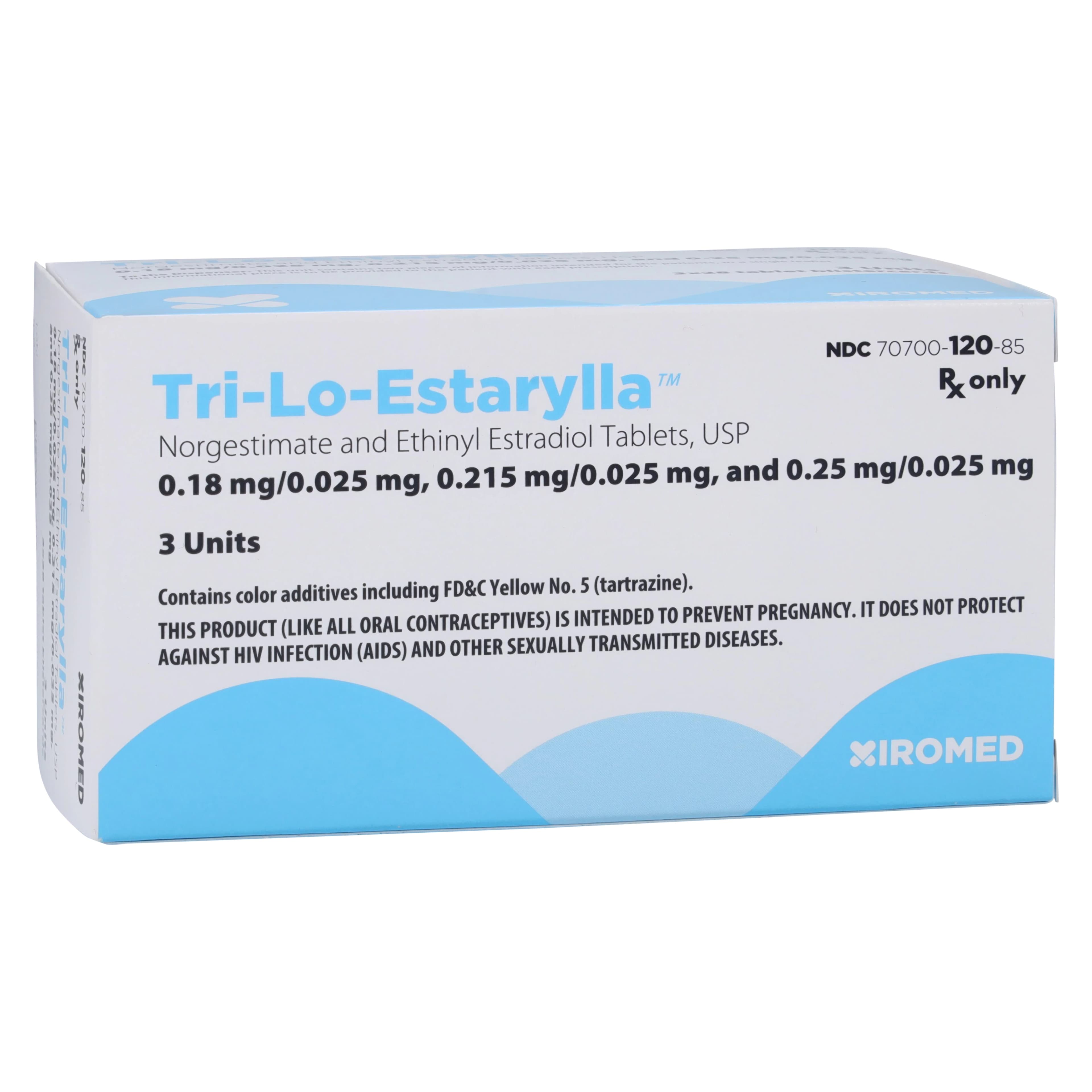 Tri-Lo-Estarylla (Norgestimate and Ethinyl Estradiol) Tablets, Triphasic Blister Pack - Norgestimate Ethinyl Tabs - Image 1