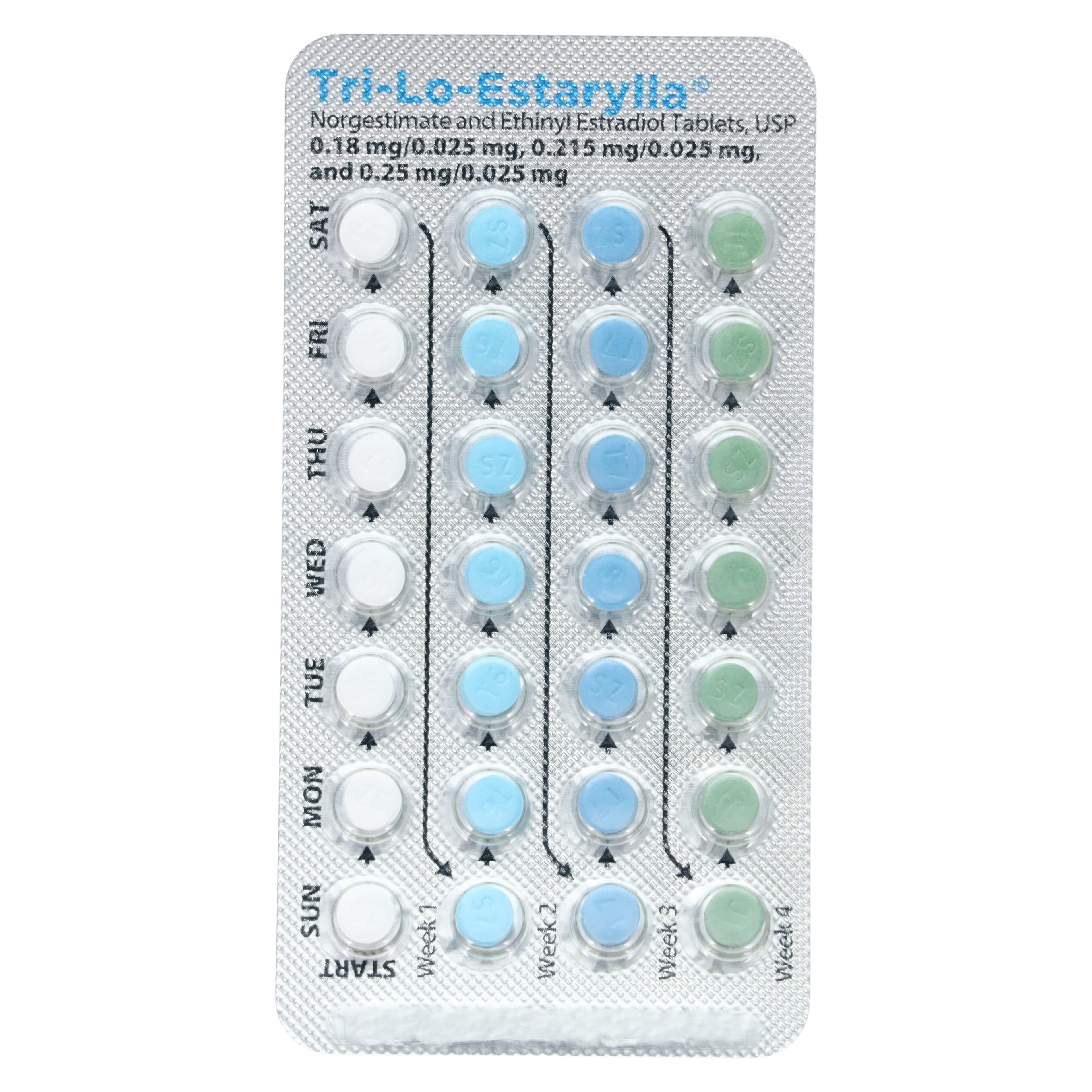 Tri-Lo-Estarylla (Norgestimate and Ethinyl Estradiol) Tablets, Triphasic Blister Pack thumbnail 2