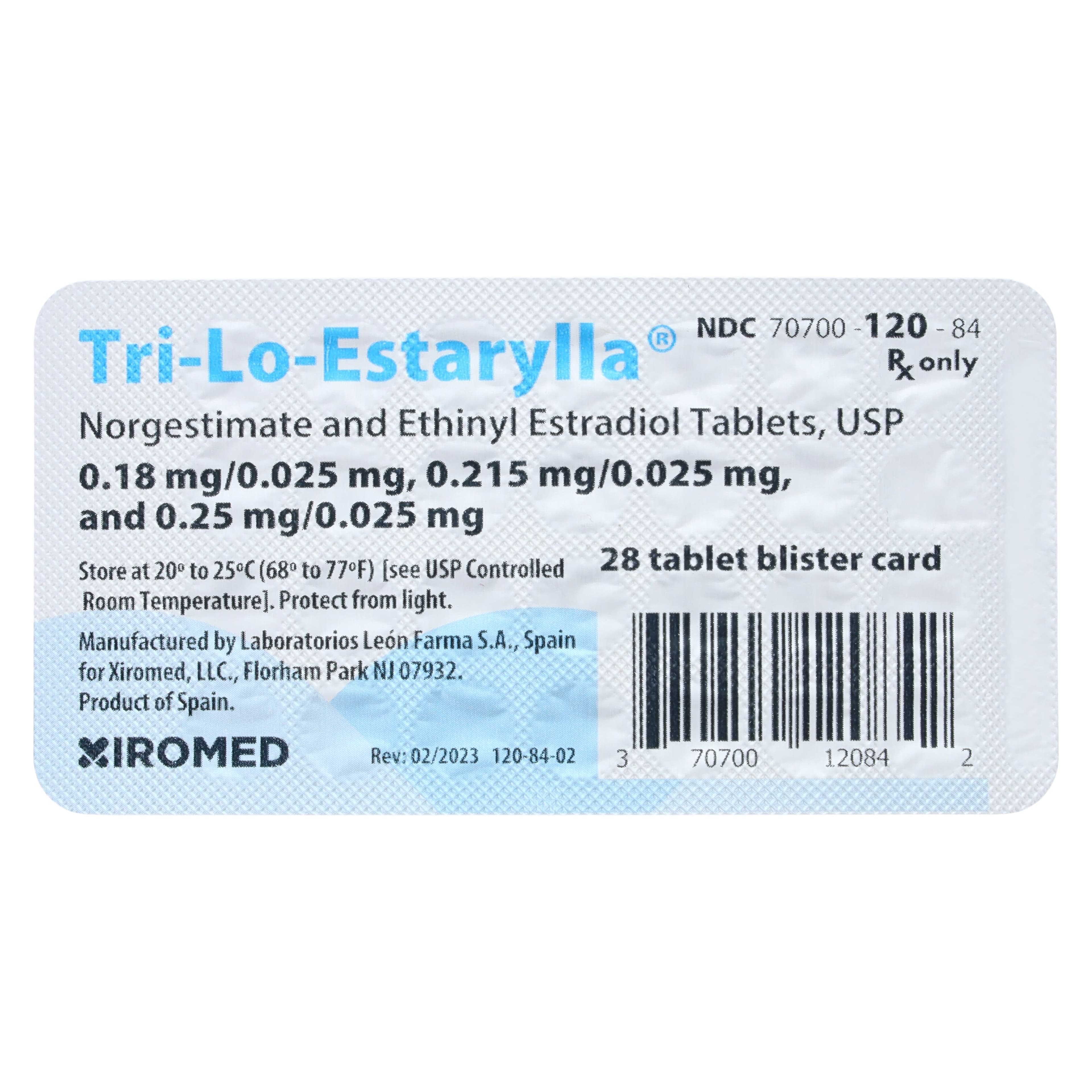 Tri-Lo-Estarylla (Norgestimate and Ethinyl Estradiol) Tablets, Triphasic Blister Pack thumbnail 3