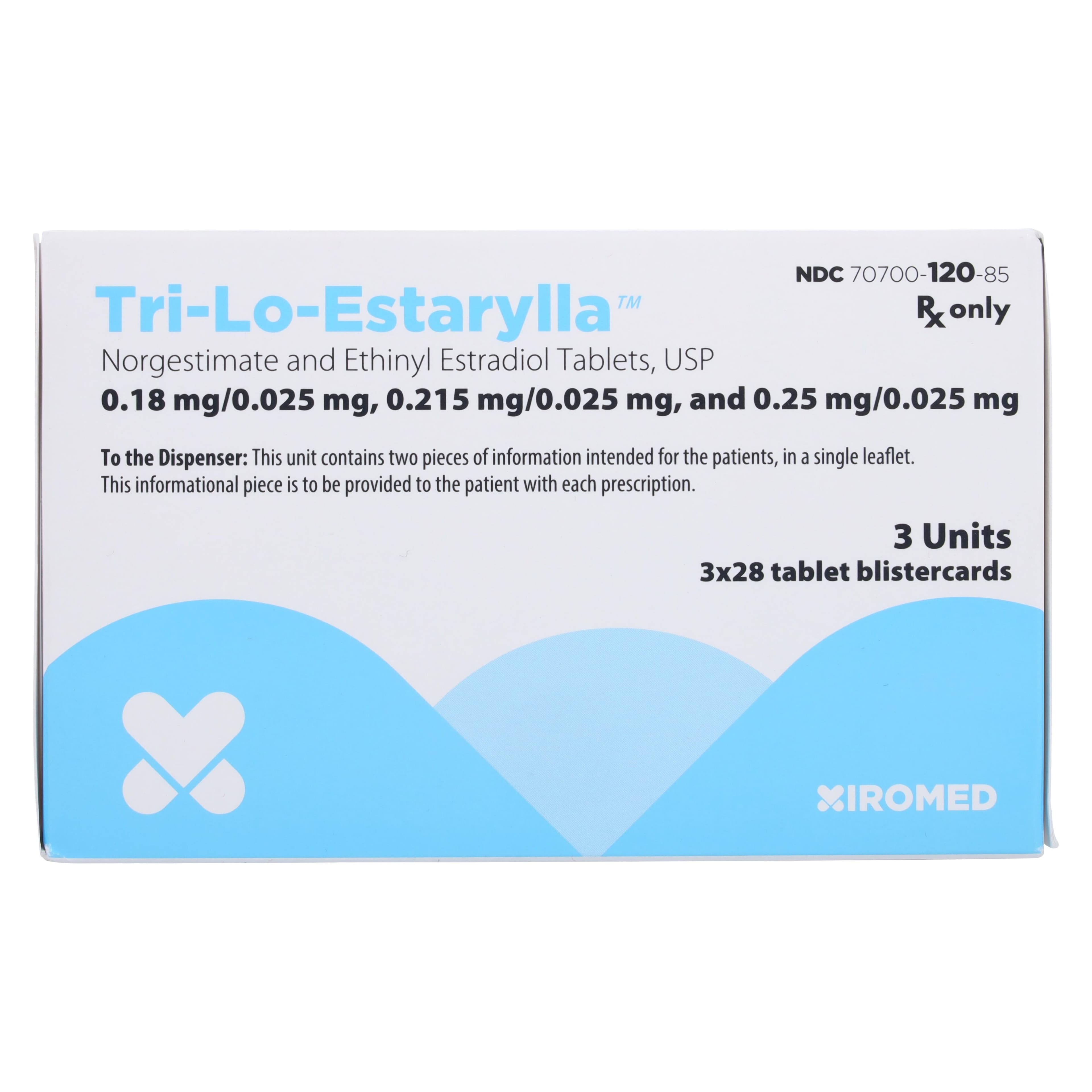 Tri-Lo-Estarylla (Norgestimate and Ethinyl Estradiol) Tablets, Triphasic Blister Pack thumbnail 4