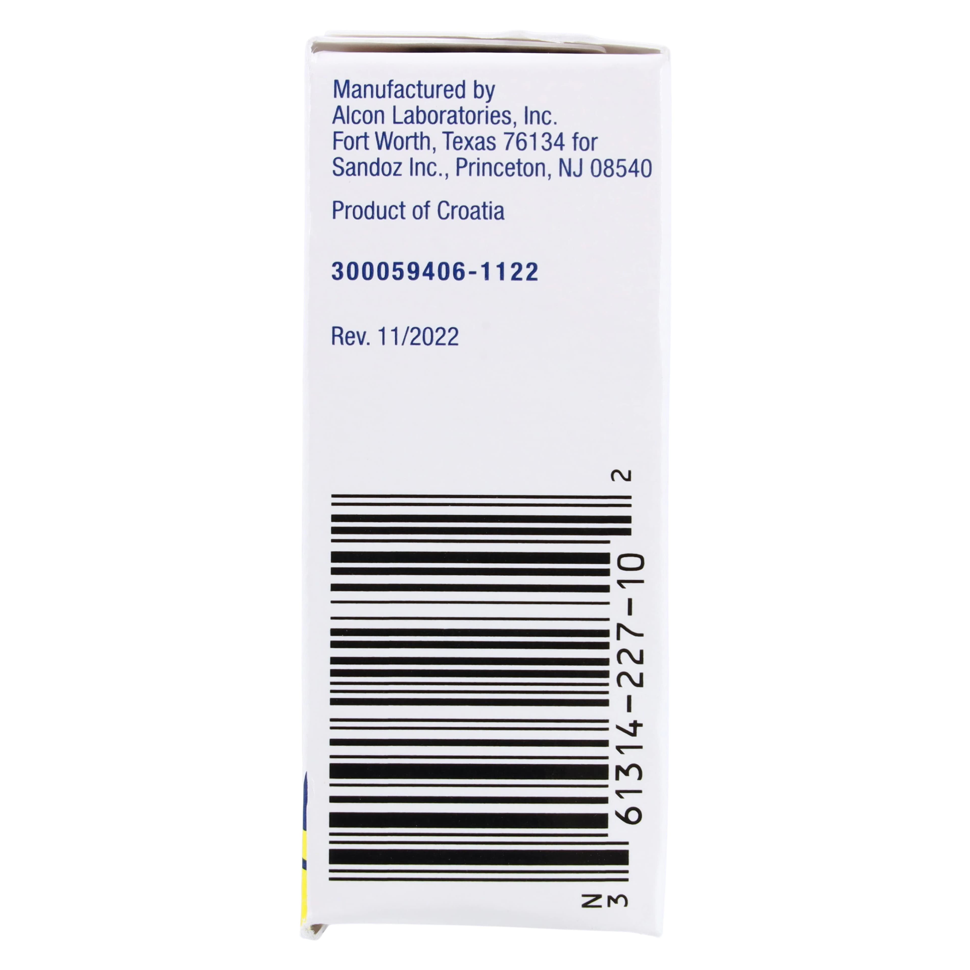 Timolol Maleate Ophthalmic Solution 0.5%, 10 mL Bottle (Sandoz) thumbnail 6