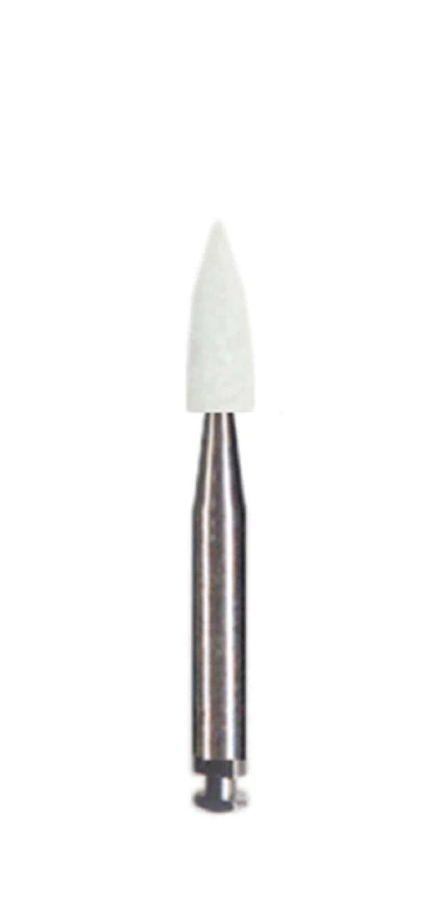 Dedeco White Arkansas Stone, Right Angle, Flame Shape #111 (FL2), Aluminum Oxide, 12/Box thumbnail 4