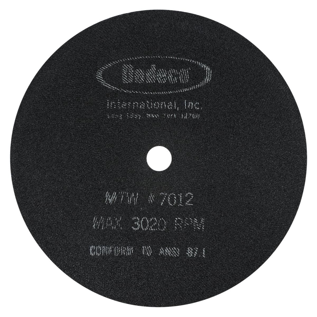 Dedeco Model Trimmer Wheel, 12" Diameter, Coarse 36 Grit, Fiberglass-Reinforced, 1/Pk, #7012 thumbnail 2