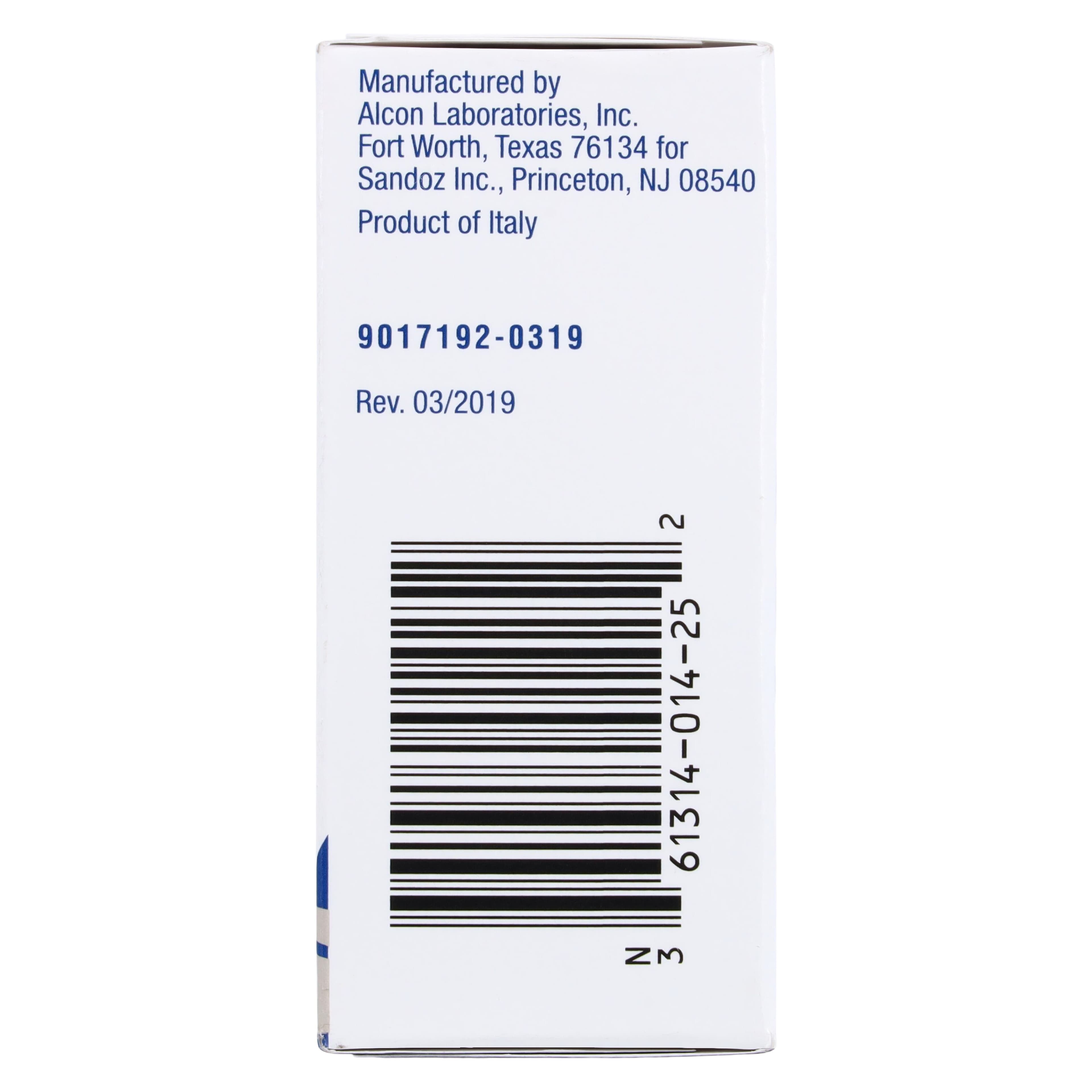 Diclofenac Sodium Ophthalmic Solution 0.1%, 2.5 mL Bottle (Sandoz) thumbnail 3