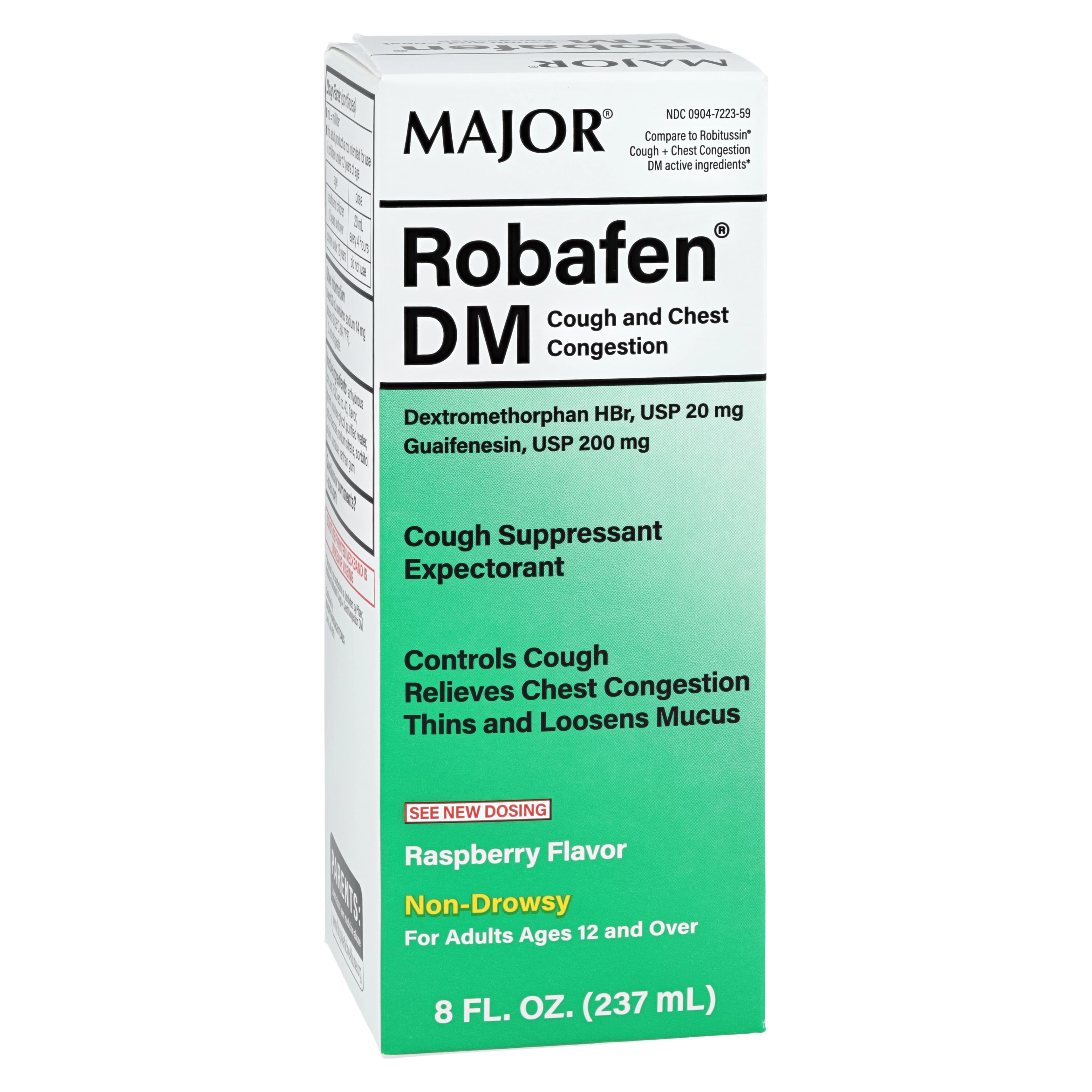Guaifenesin DM Oral Syrup, 100/10mg/5mL, Fruit Flavor, 8 oz Bottle - Guaifenesin DM Oral Syrup - Image 1