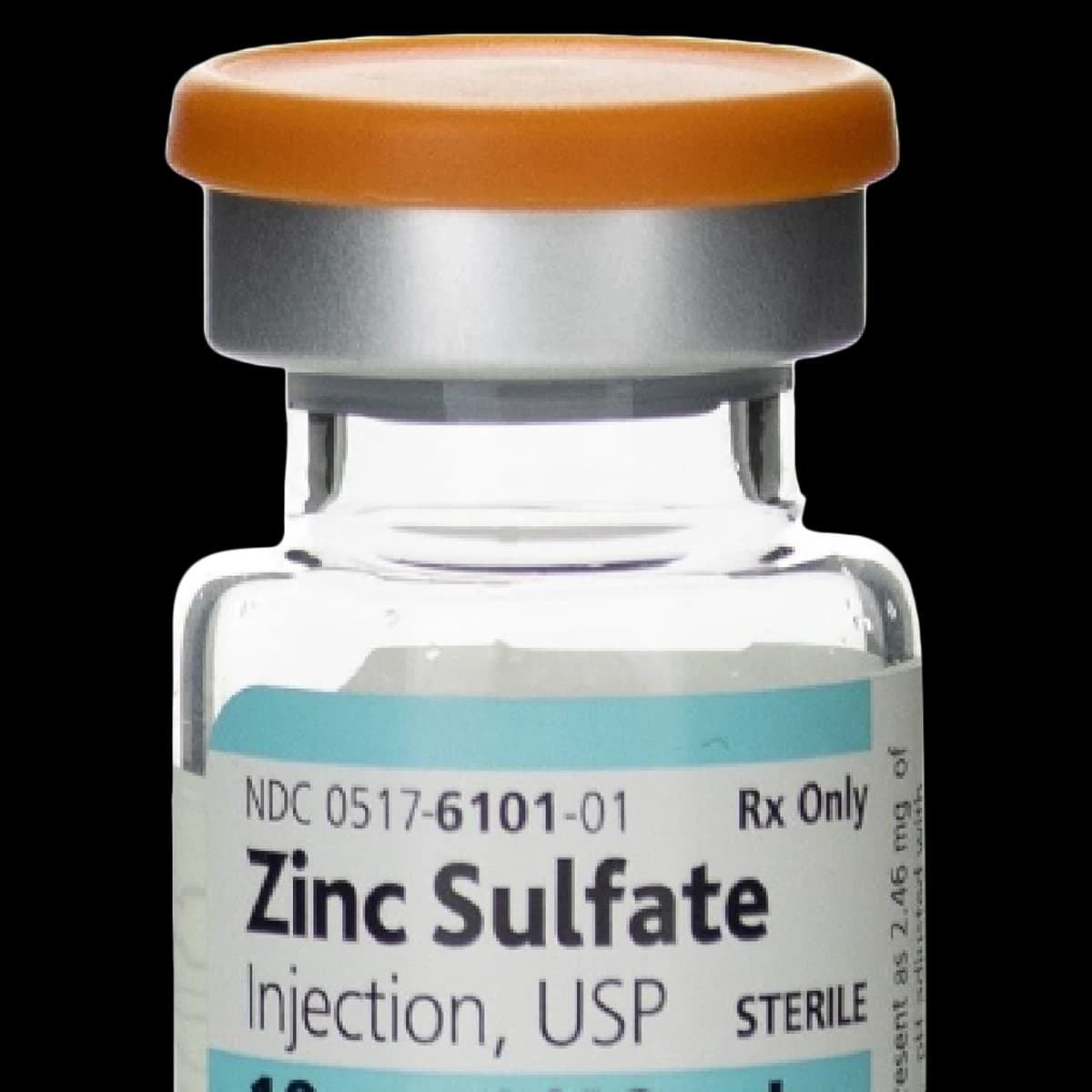 Zinc Sulfate Injection 1 mg/mL, Preservative Free, Single-Dose Vial, 10 mL, 25/Package - Zinc Sulf Inj Pres-Fr SDV 10mL - Image 1