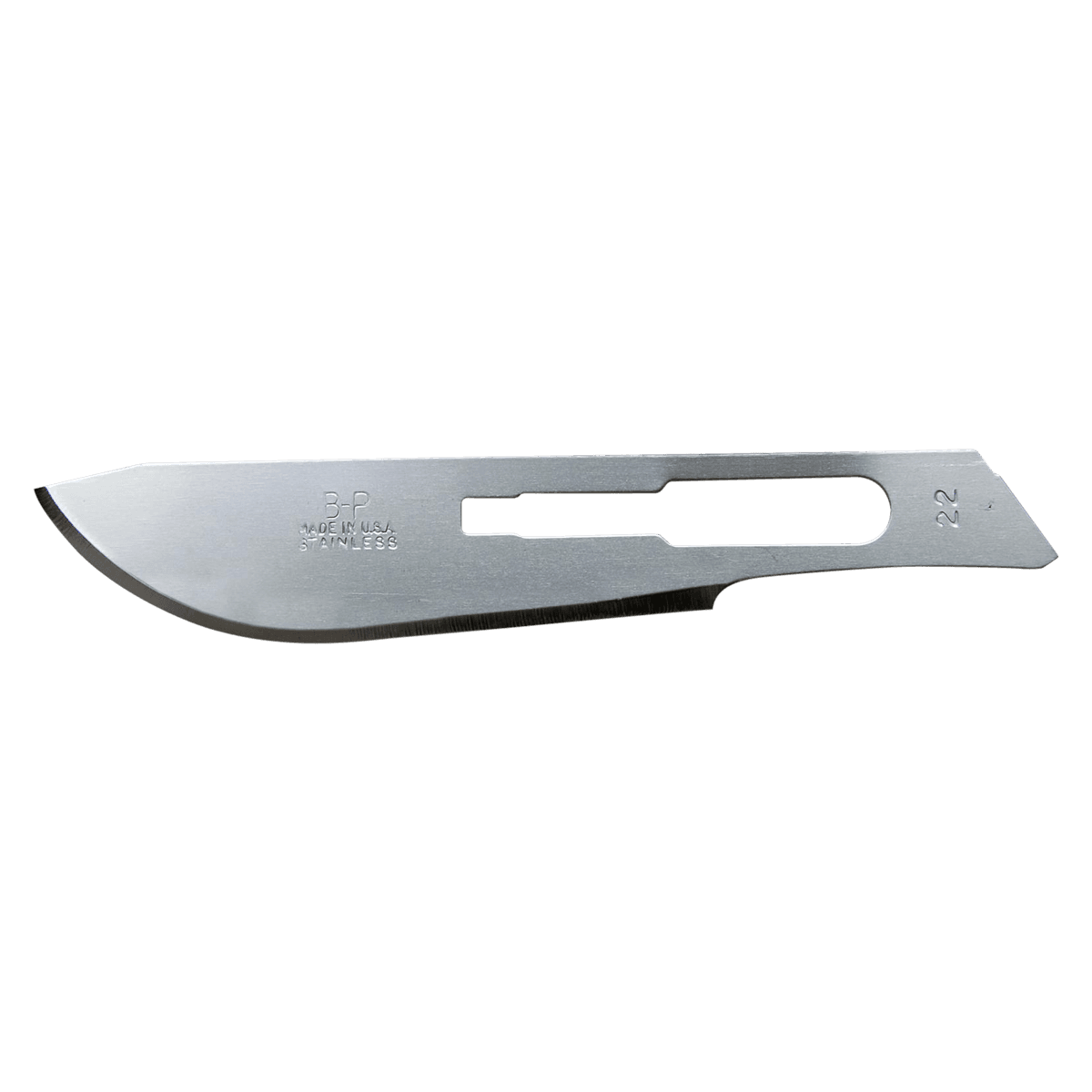 Bard-Parker Stainless Steel Surgical Blade #22, Sterile, Individually Packaged, 1/Box - Surgical Blades – Stainless Steel, Individually Packaged, Sterile - Blade #22, 1/Pkg - Image 1