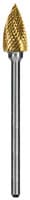 Dedeco Goldies Carbide Bur 63-B/XF, Fine Cut, Titanium Nitride Coated, HP (2.35mm Shank), 1/Pk - Goldies Carbide Bur 63-B/Xf 1/Pk - Image 1