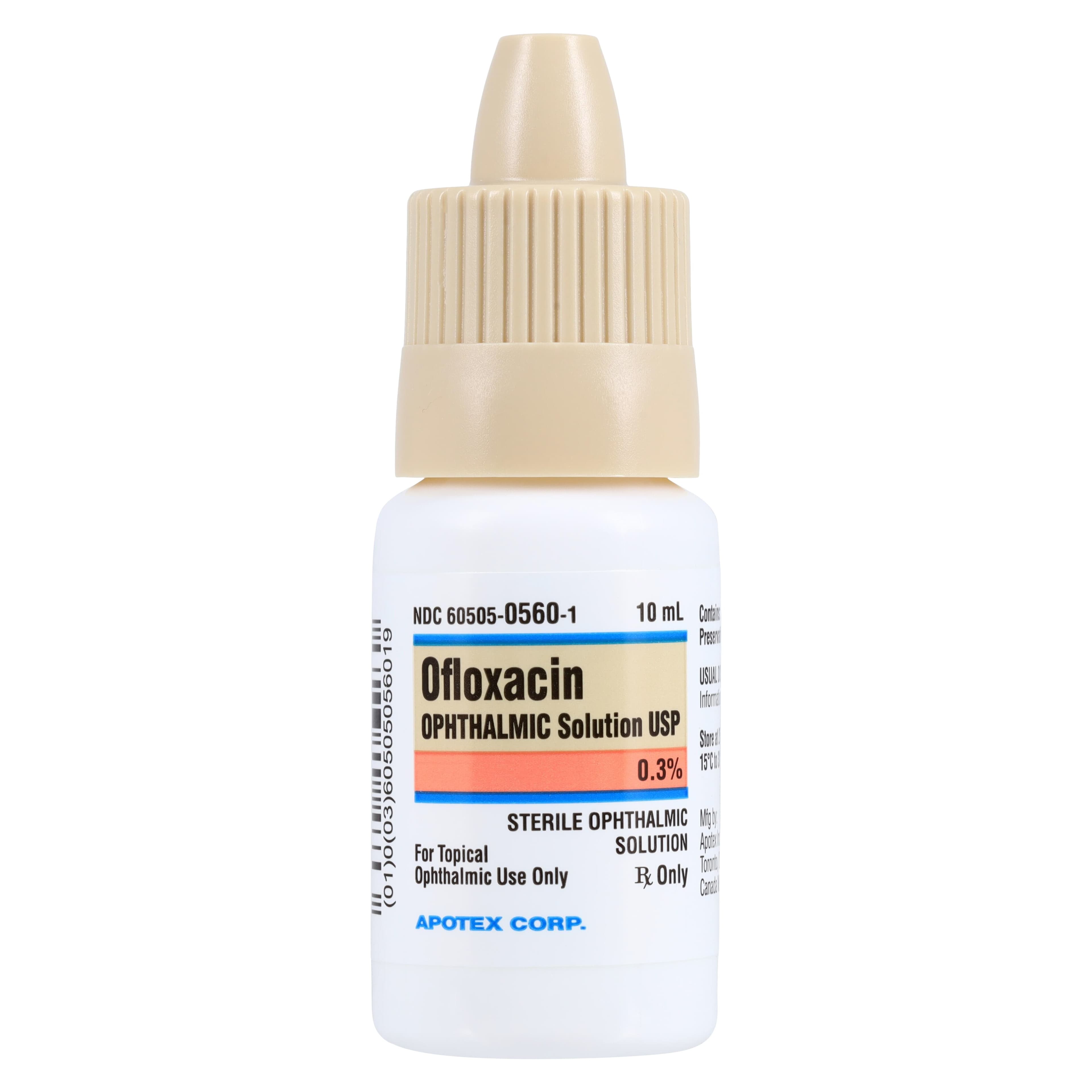 Ofloxacin Ophthalmic Solution 0.3%, 10 mL Bottle thumbnail 2
