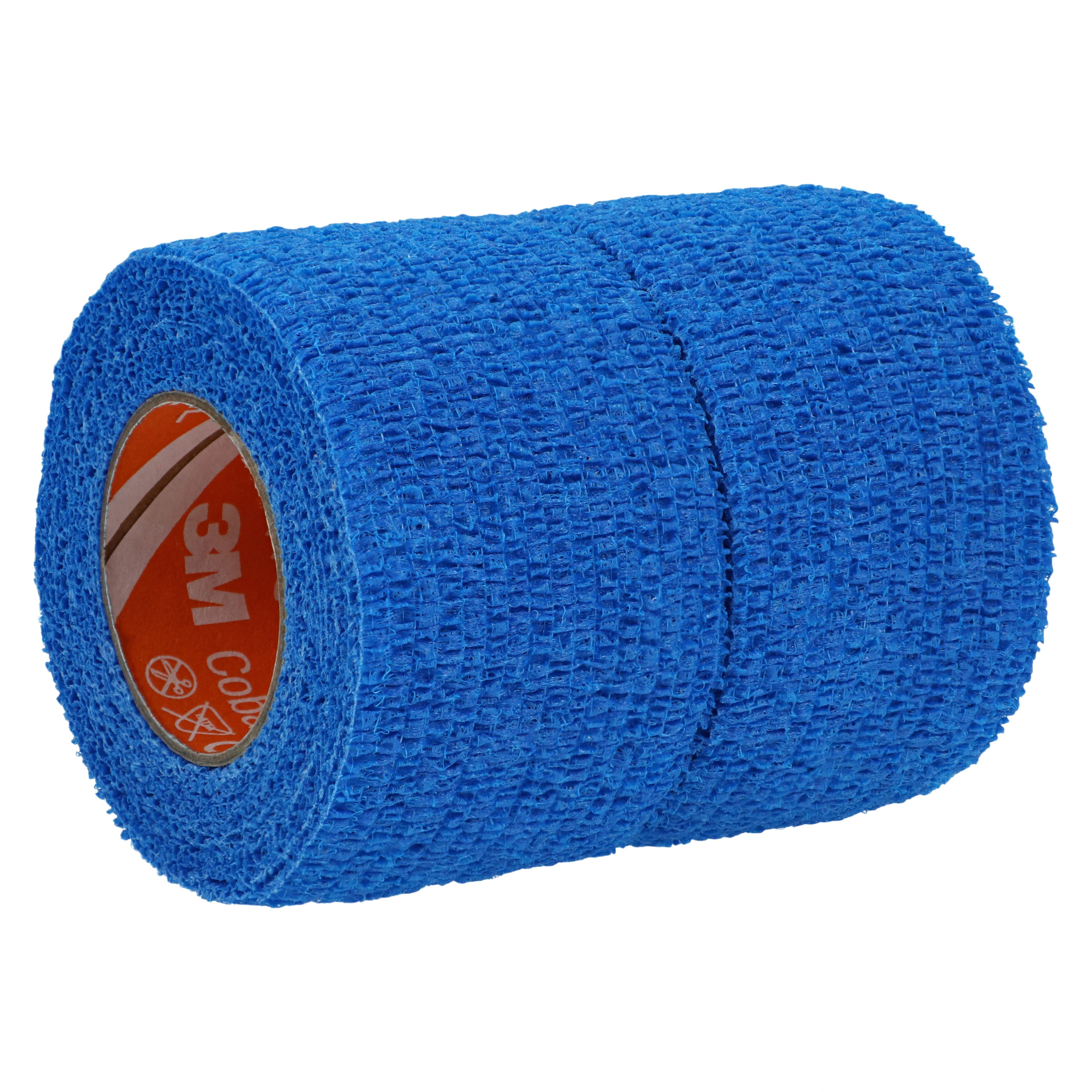 3M Coban LF Self-Adherent Wrap Bandage, 1.5" x 5 yd, Blue, Non-Sterile, 48/Case thumbnail 2