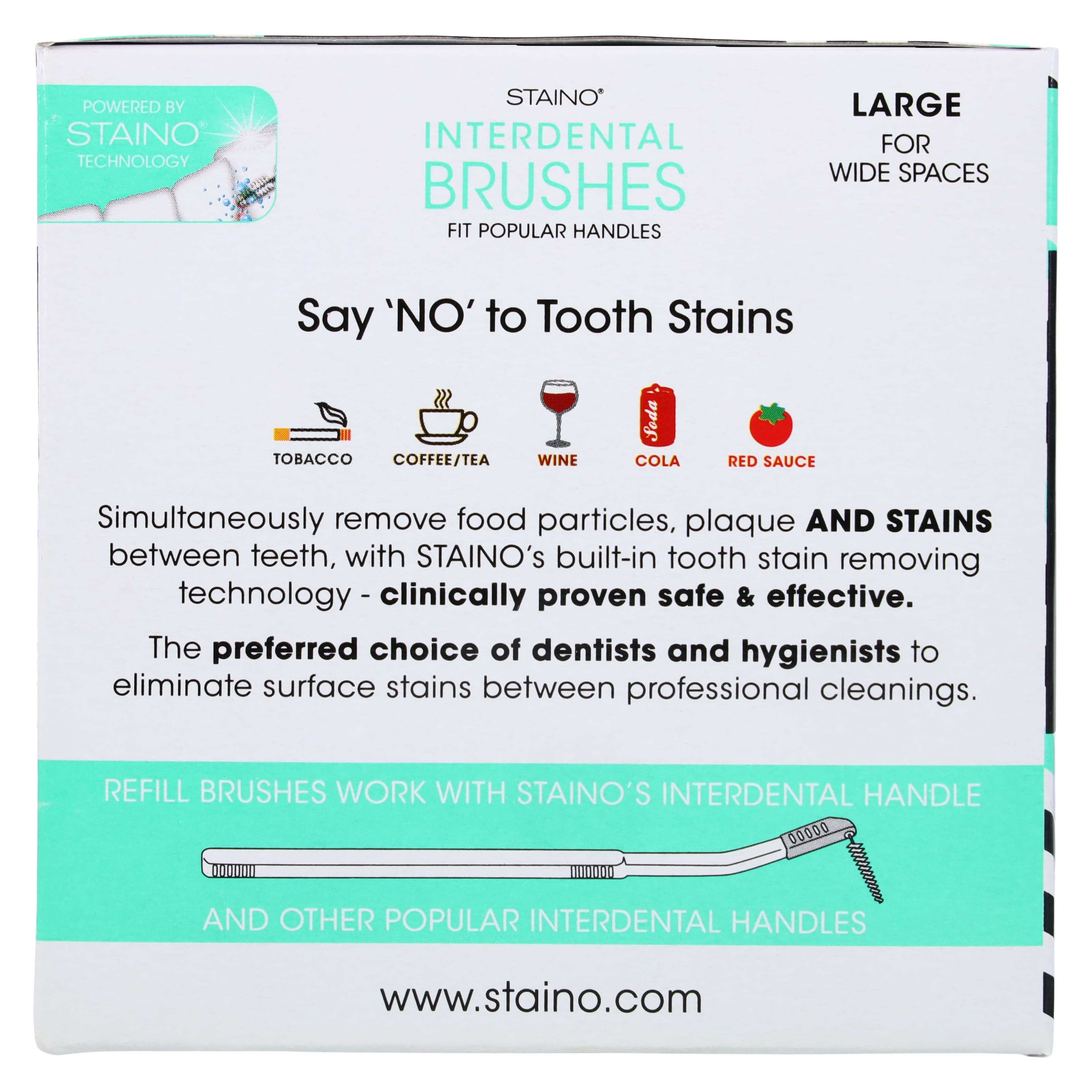 StaiNo® Interdental Brush Refills, Tapered, Jumbo, 2.7-6.3 mm, Straight, 36/Box, S614P thumbnail 6